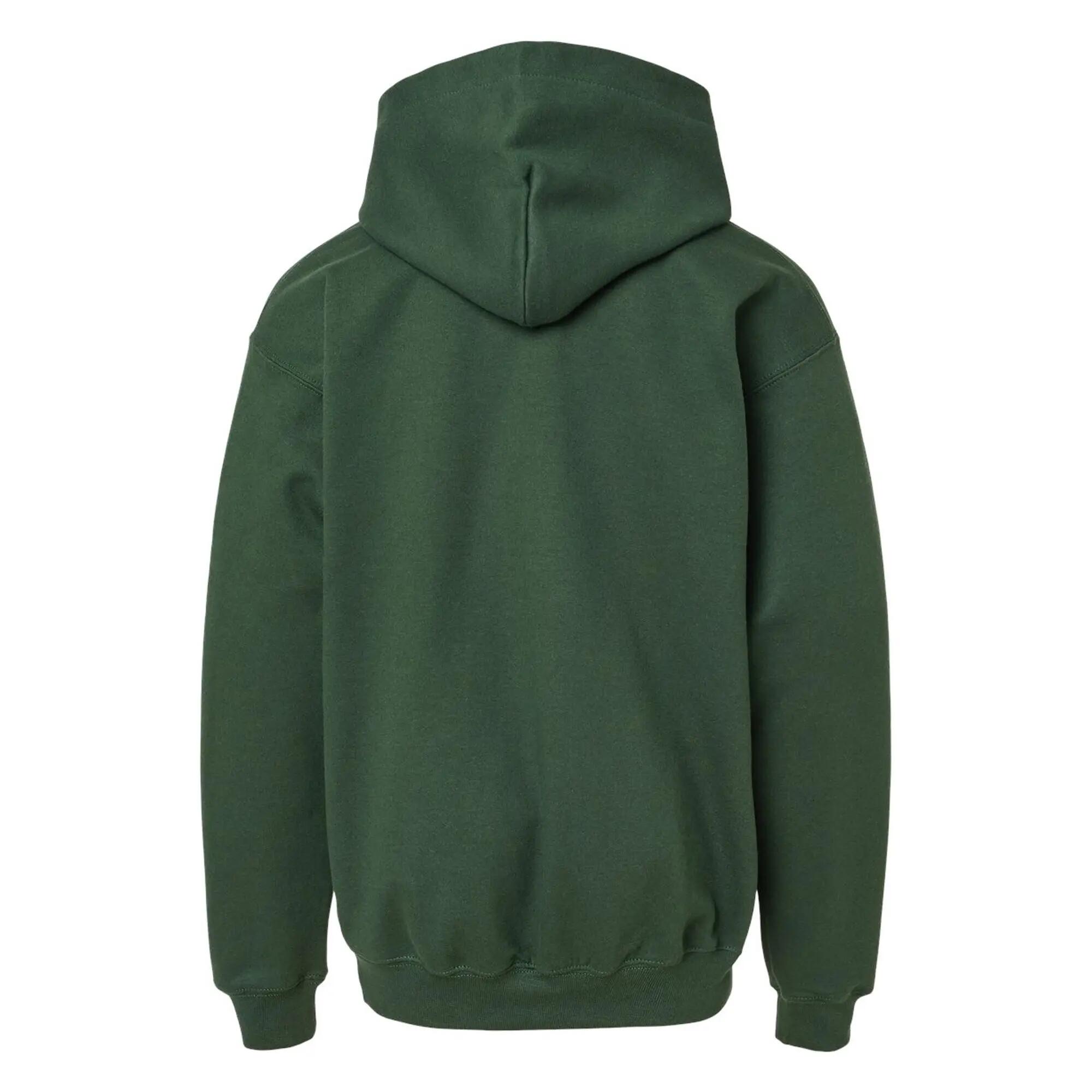 Kapuzenpullover Mittelschwer für Kinder Tannengrün 2/3