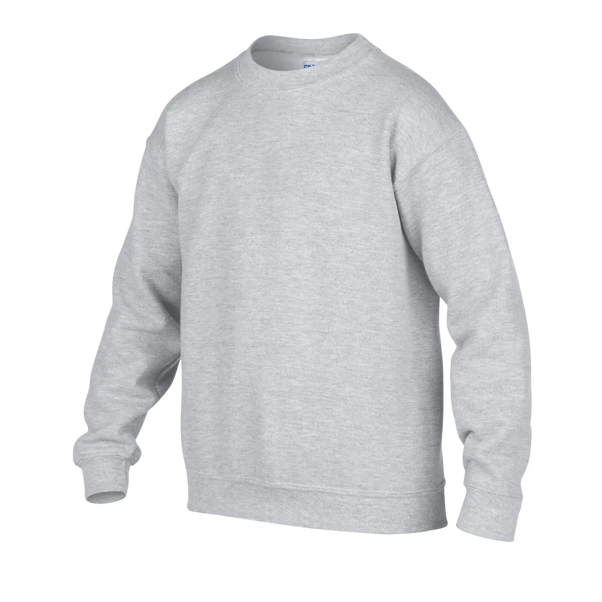 Felpa Spalla Cadente Bambini Gildan Grigio Freddo 5/5