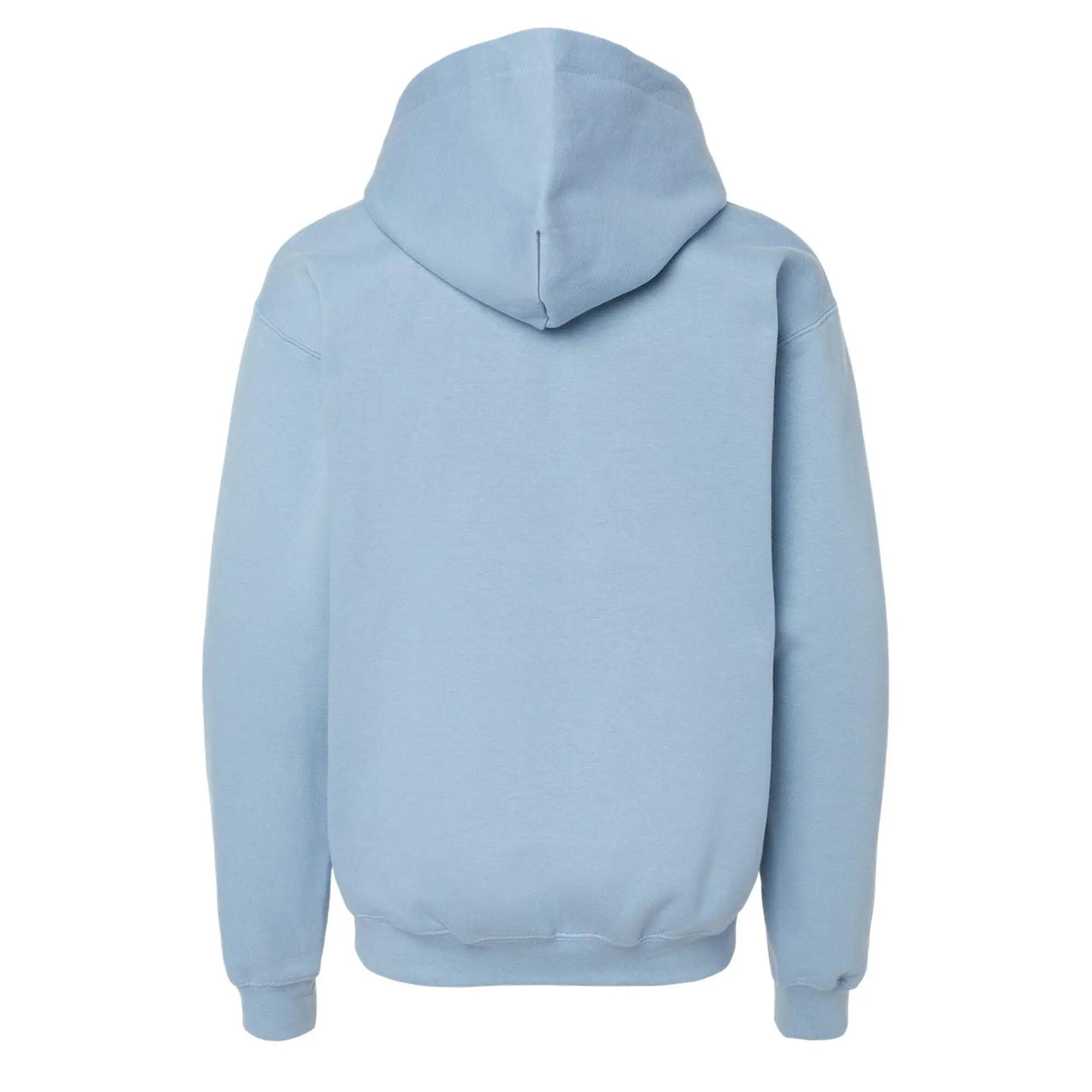 Felpa Con Cappuccio Peso Medio Bambini Gildan Stone Blue 4/6