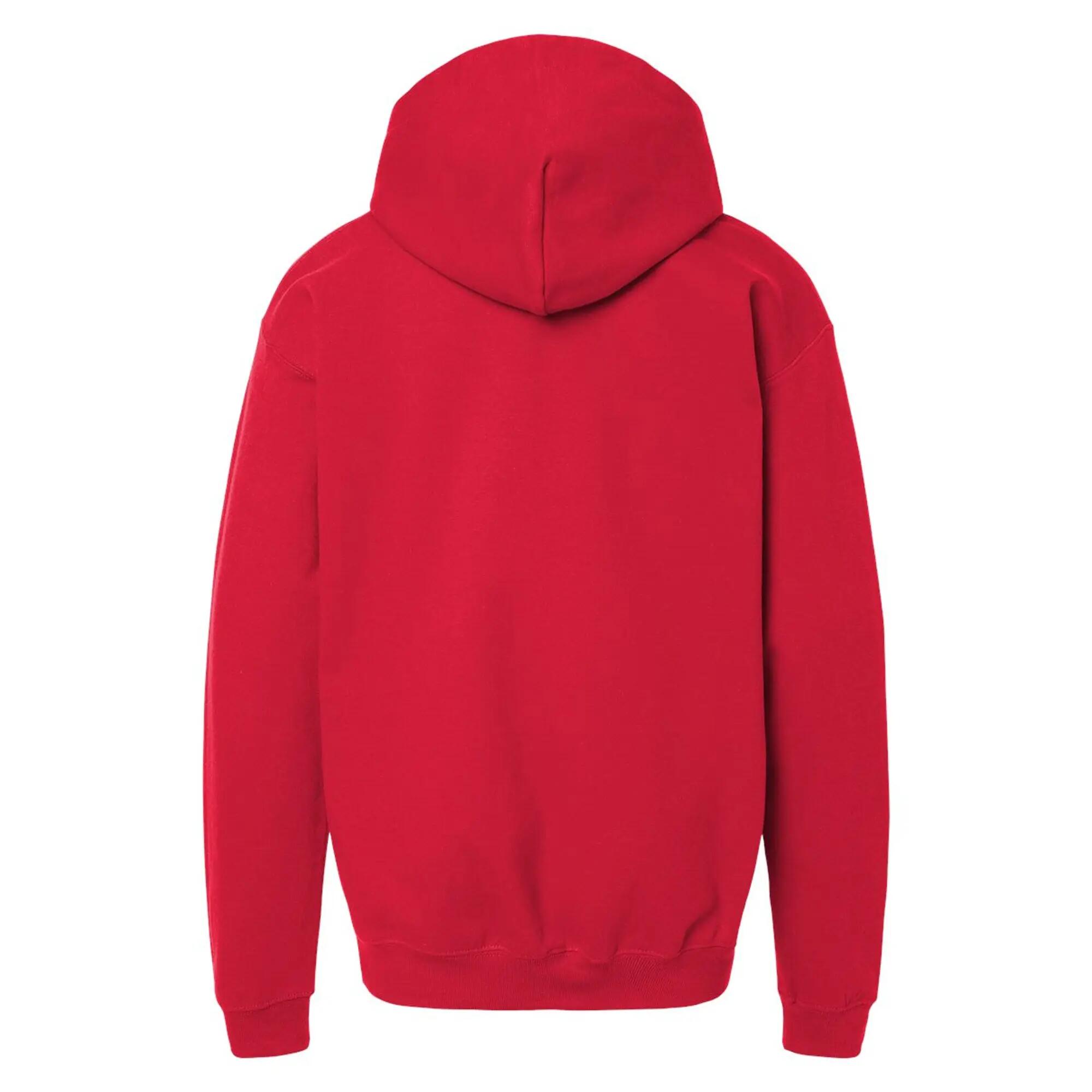 Felpa Con Cappuccio Peso Medio Bambini Gildan Rosso 2/3