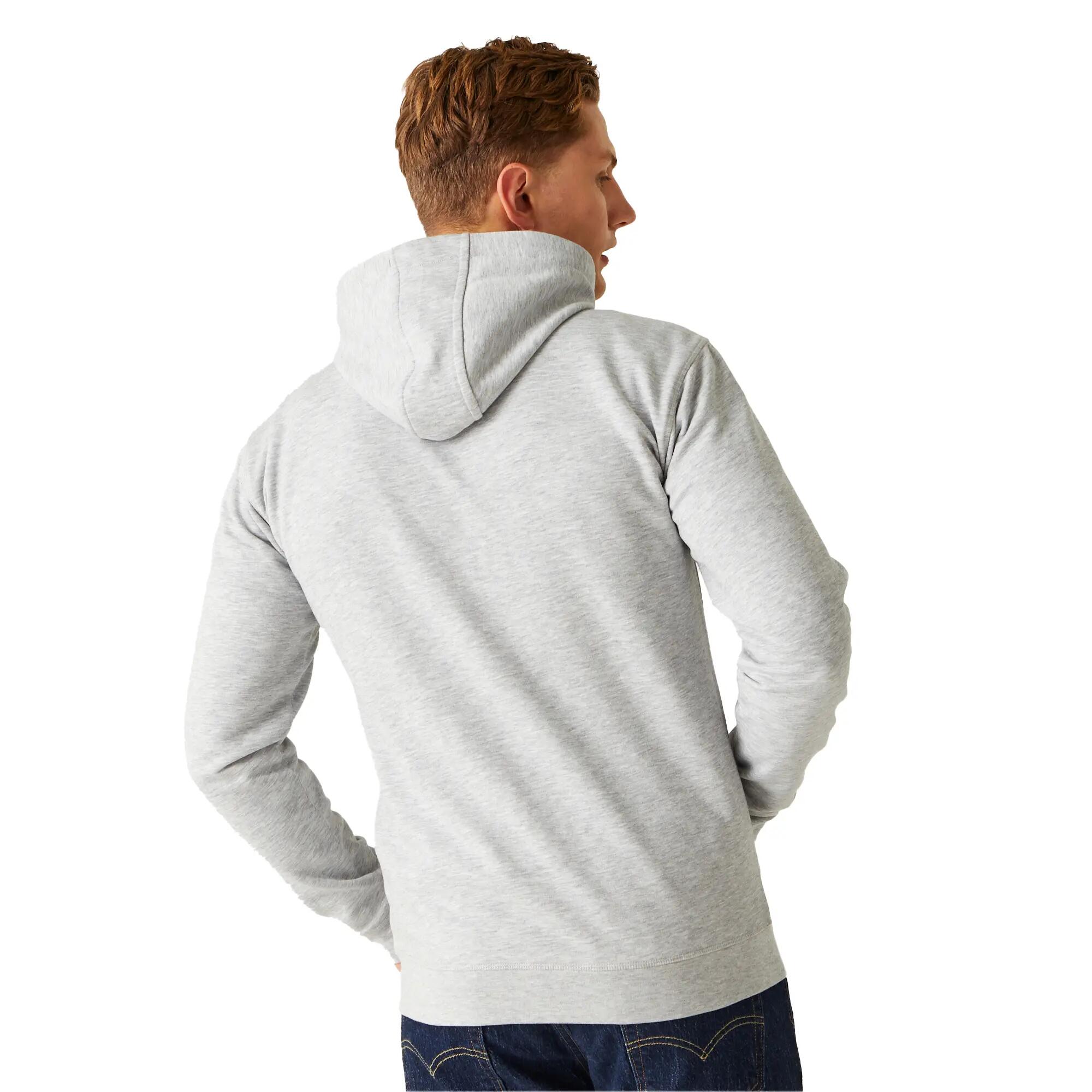Felpa Con Cappuccio E Zip Intera Uomo Regatta Shorebay II Grigio Argento Marna 6/6