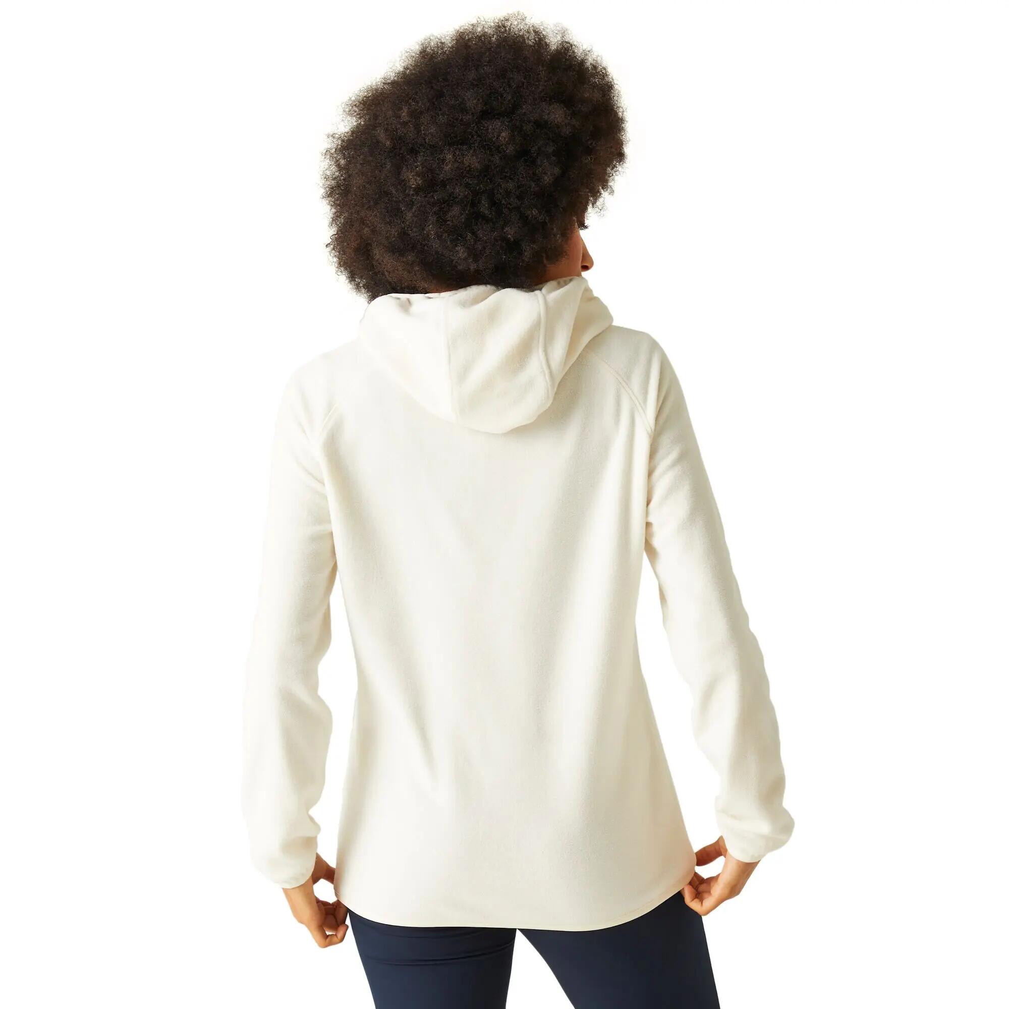 Womens/Ladies Warriewood Microfleece Half Zip Hoodie (Polar Bear) 7/7