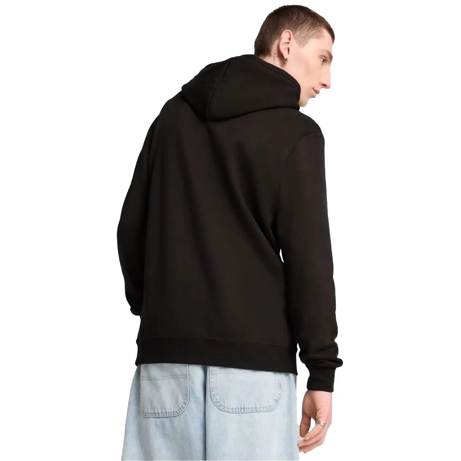 Heren Essentials Logo Hoodie (Zwart) 6/6