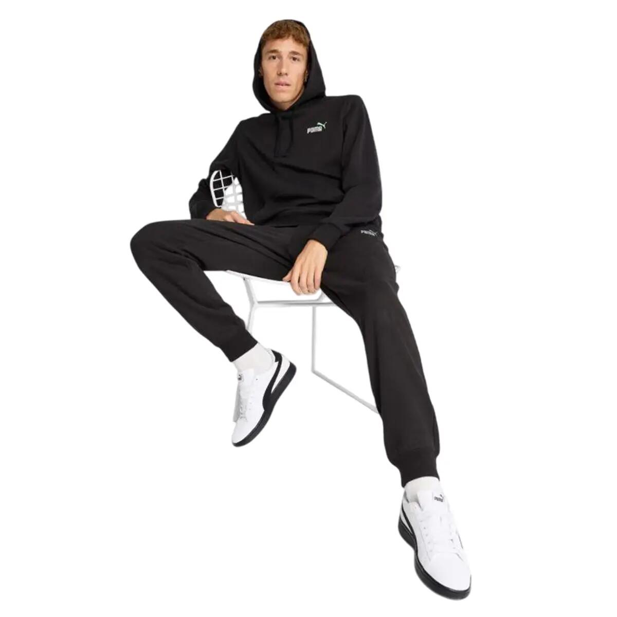 Mens Ess 2 Color Small No 1 Hoodie (Black) 6/10