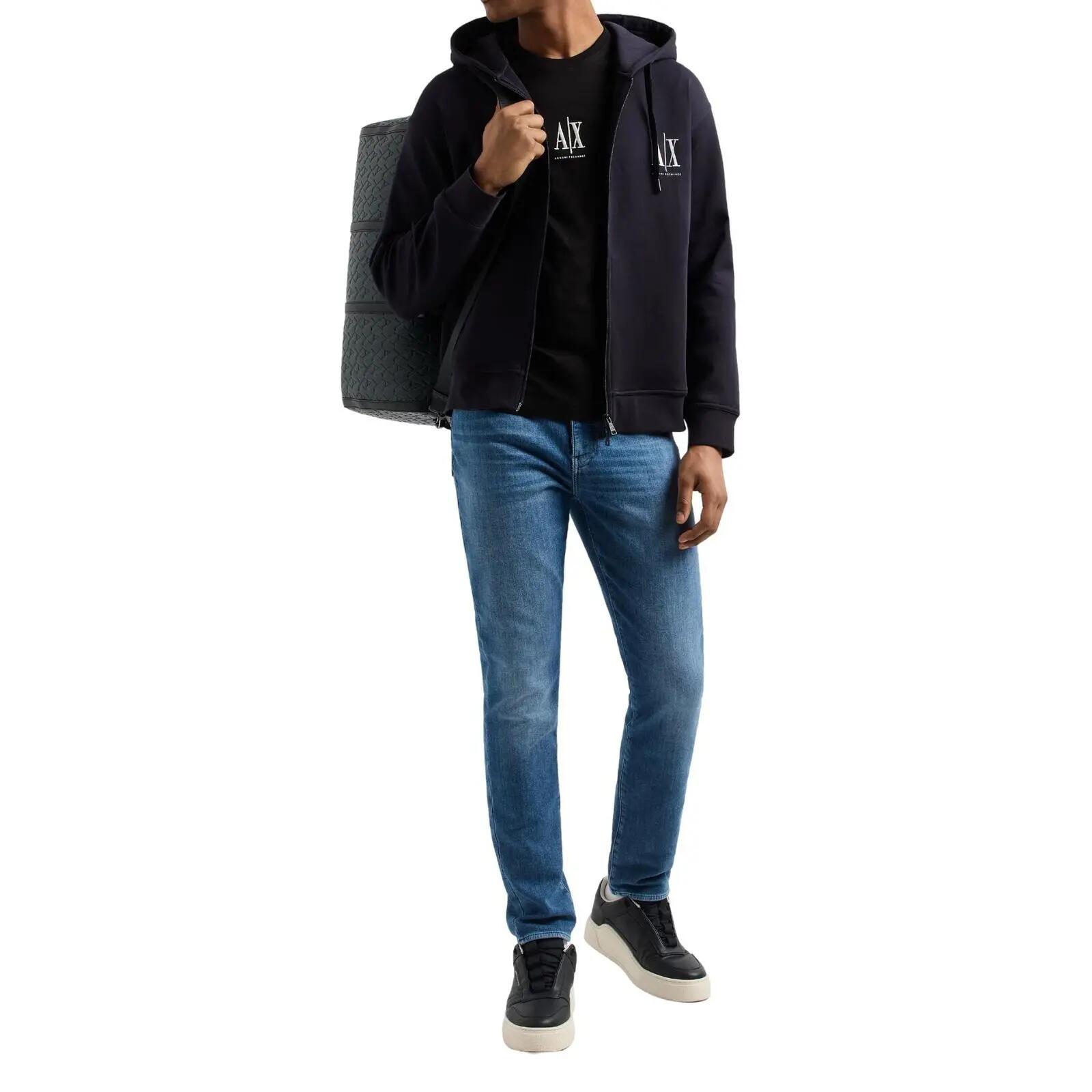Felpa Uomo Armani Exchange Nero 5/5