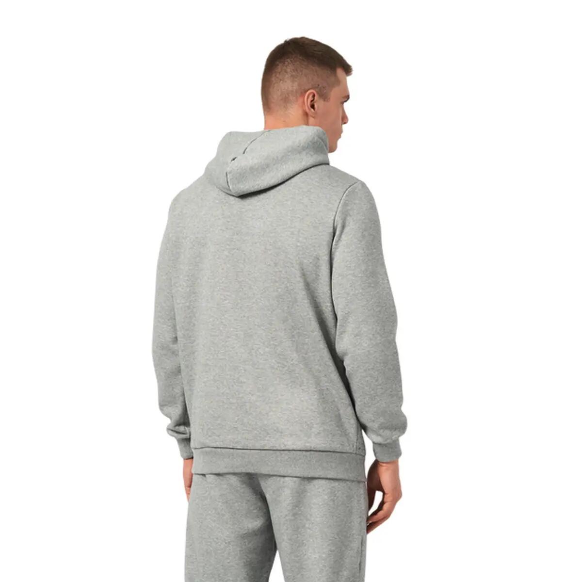 Sweat À Capuche Style Logo Dégradé ESS+ LAB Femme (Gris Argenté) 5/6