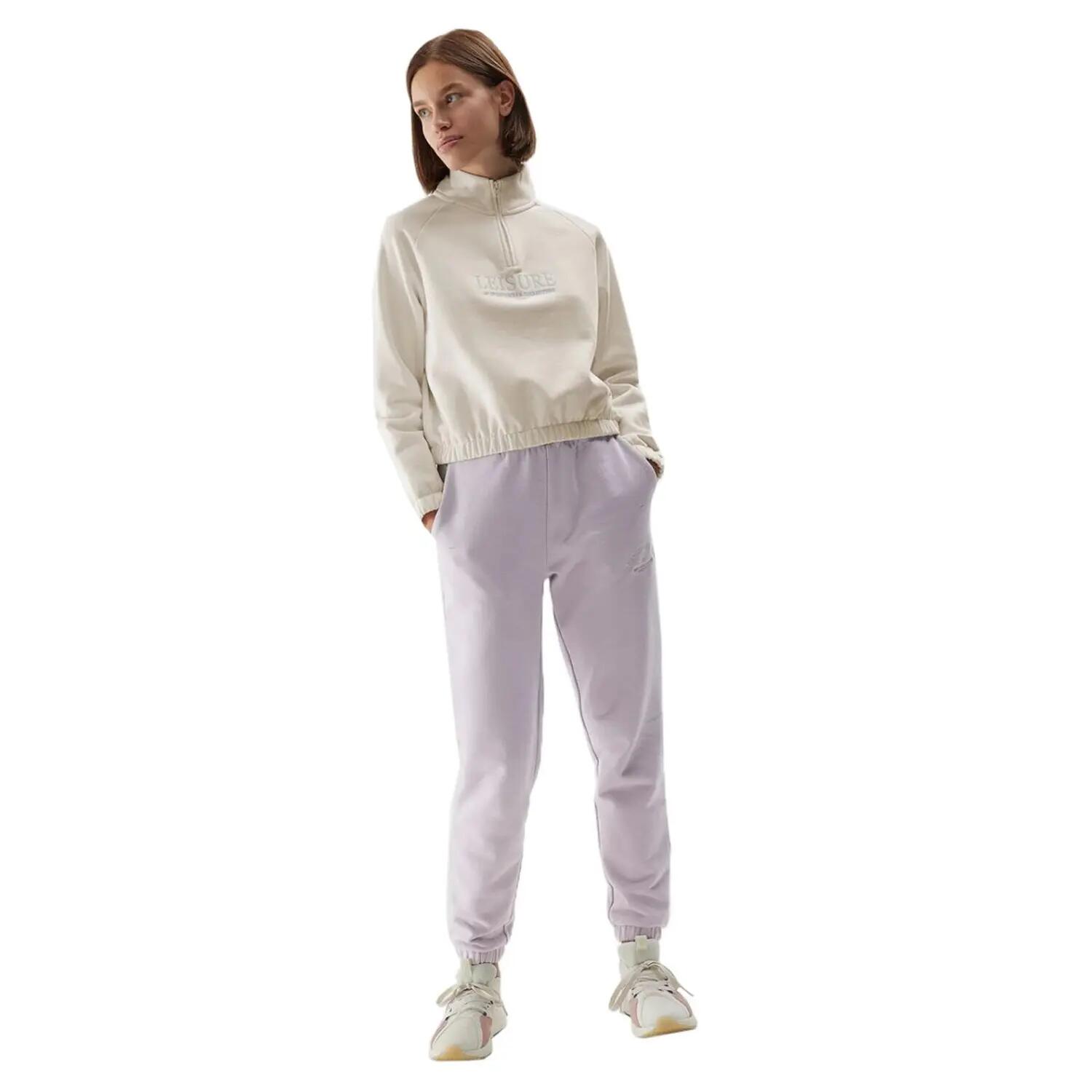 Felpa Cerniera Ad Un Quarto Donna 4F F0718 Beige 5/5