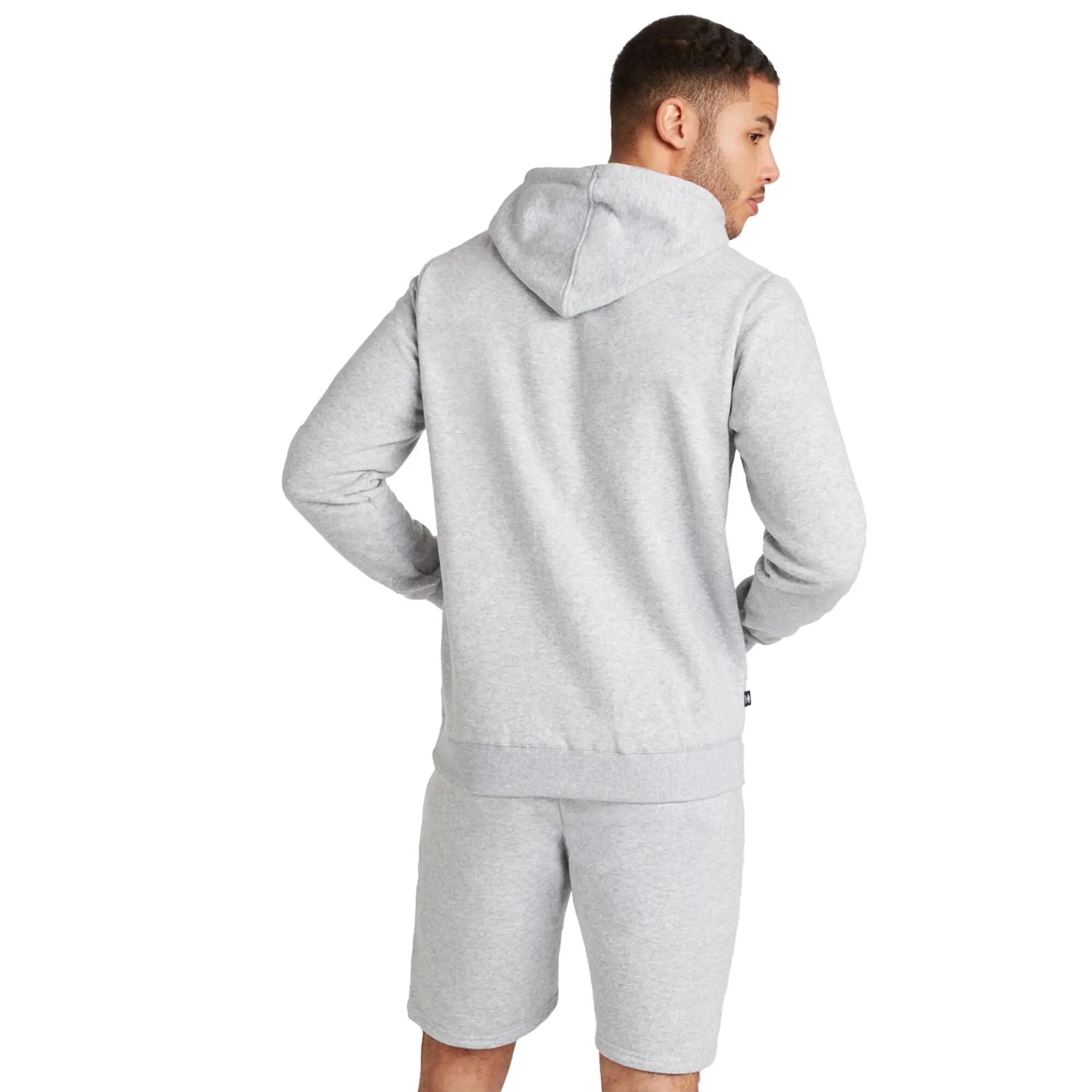 "Club Leisure" Kapuzenpullover für Herren Grau meliert/Weiß 5/5