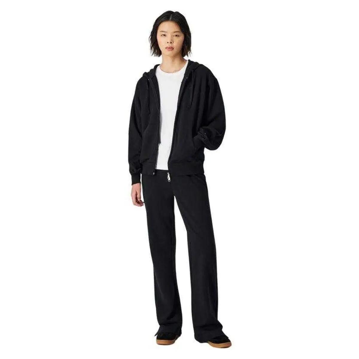 Felpa Con Cappuccio E Zip Intera Semplice Donna Champion Nero 5/5