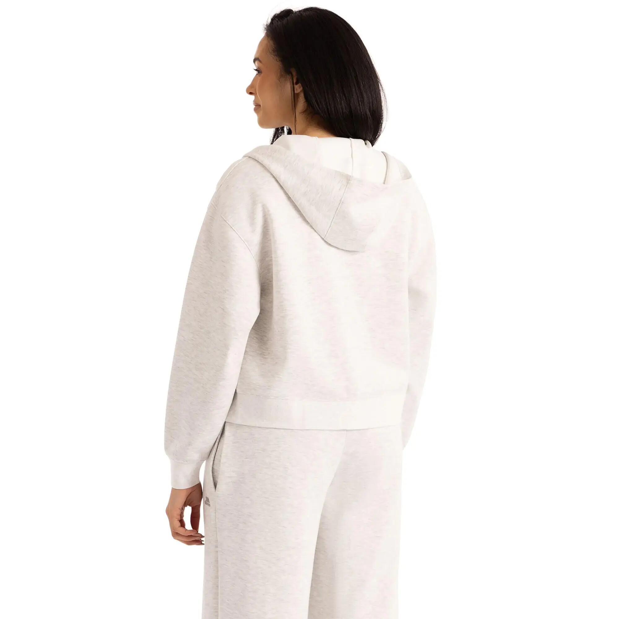 Felpa Con Cappuccio E Zip Intera Donna Trespass Sileas Active Grigio Di Marna 6/6