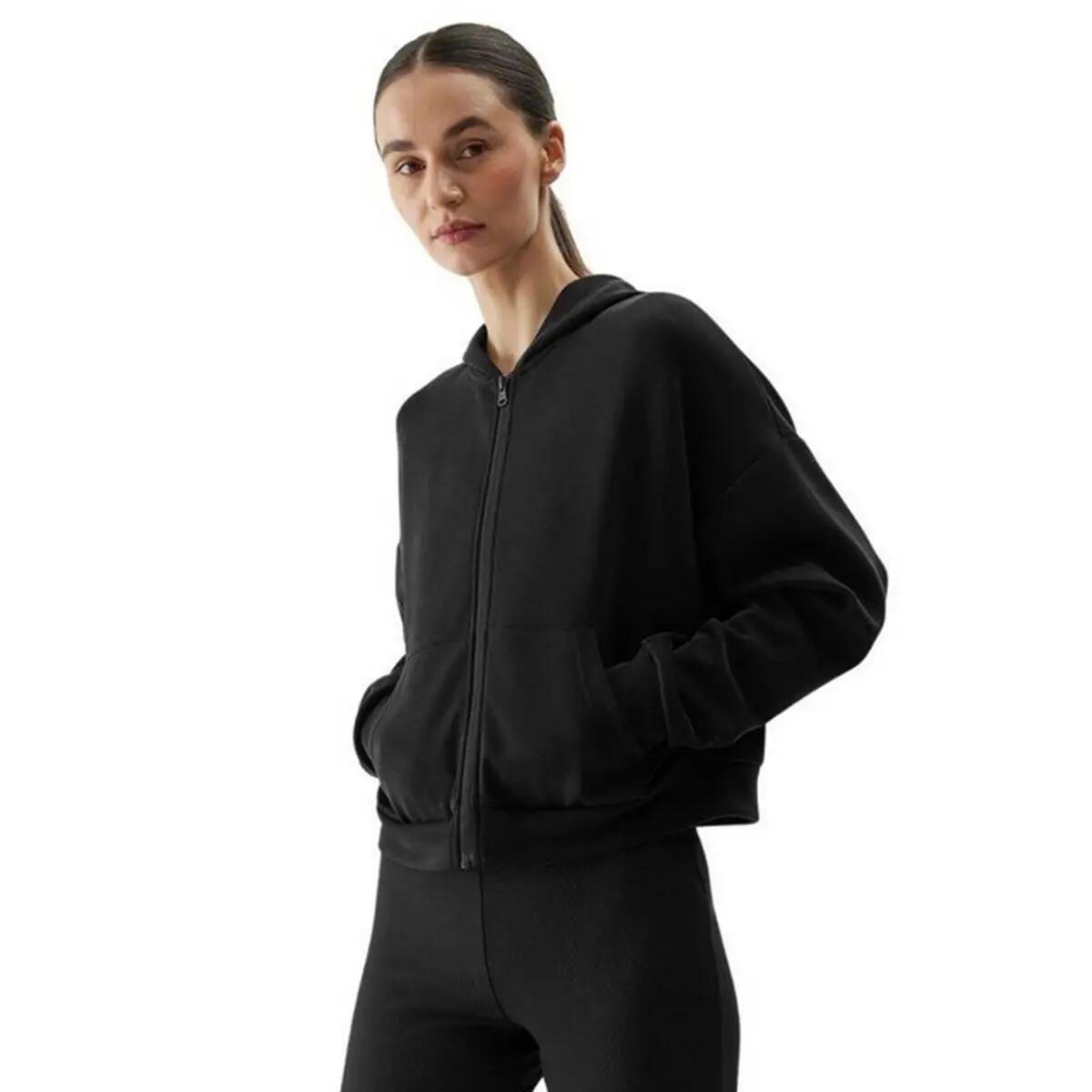 Dames WSS24TSWSF1002+ Hoodie met volledige rits (Zwart) 5/6