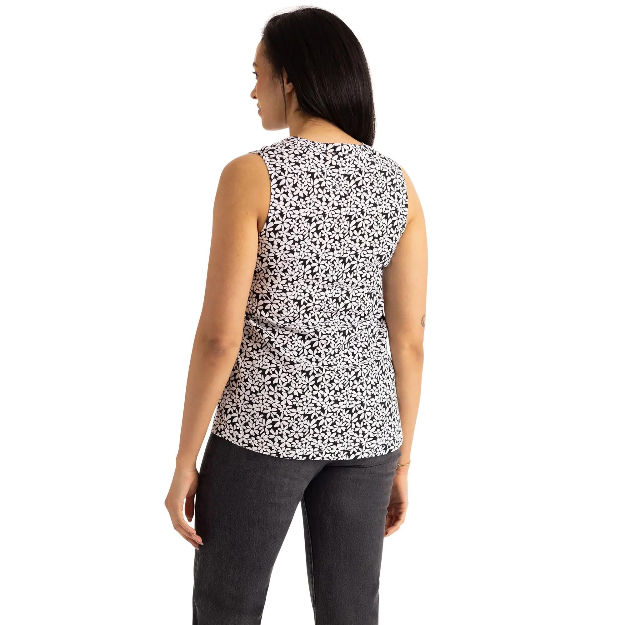 Dames Kaylyn Bedrukt Vest Top (Zwart) 6/6