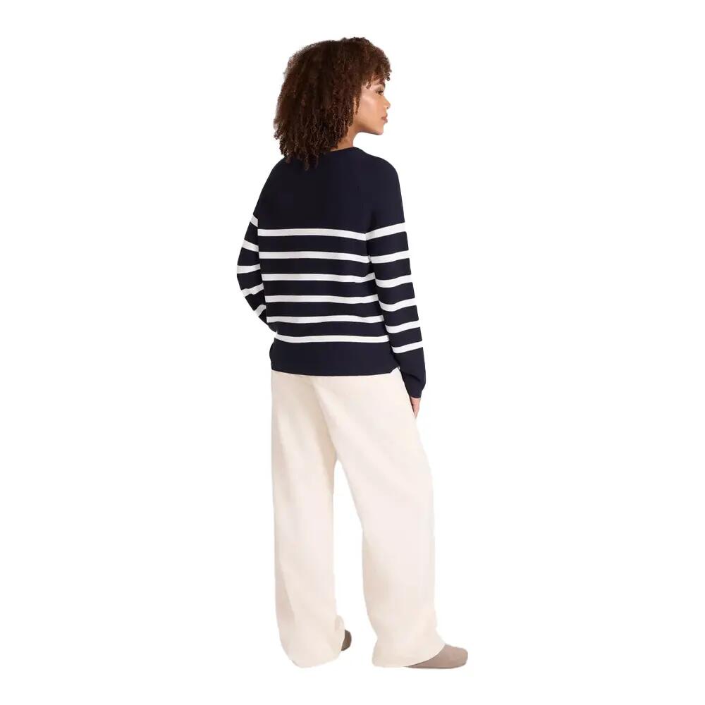Pullover für , Strukturiert, Baumwolle Damen Marine 5/5