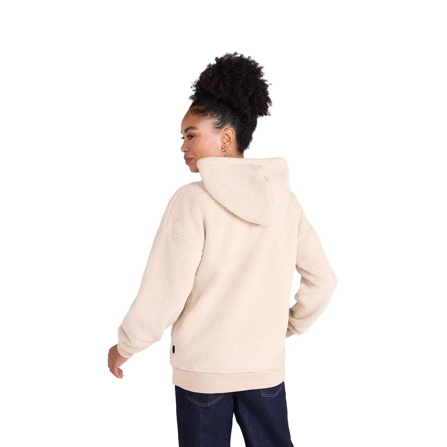Sweat À Capuche Femme (Blanc Cassé) 5/5