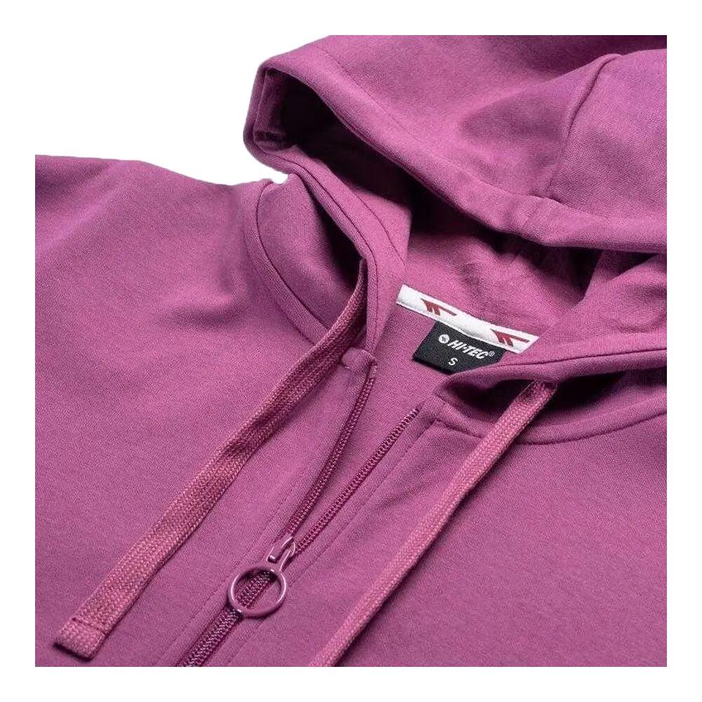 Felpa Con Cappuccio E Zip Intera Donna Hi-Tec Rigel Viola 5/5