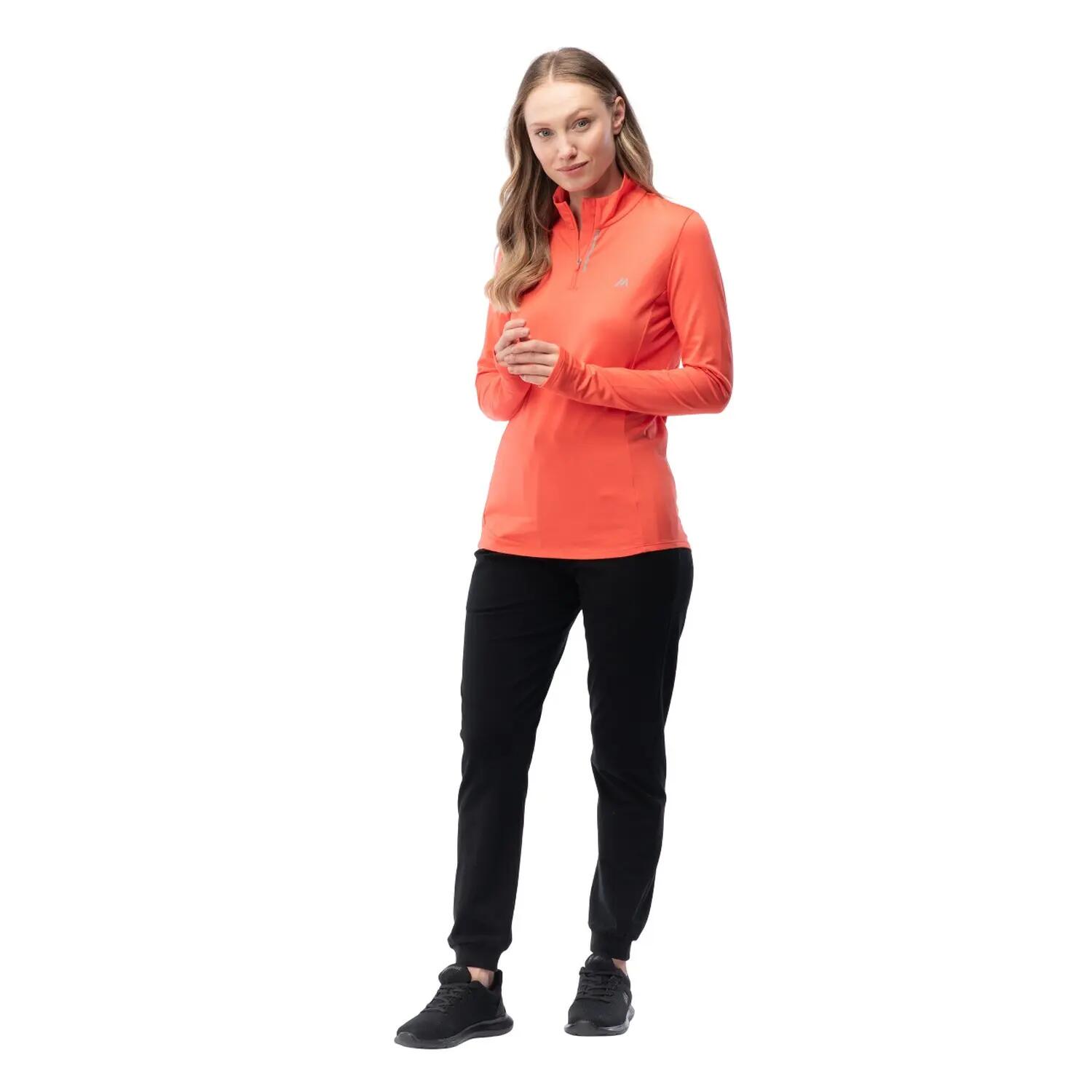 Dames Runlo Sweatshirt (Hete koraal) 6/6