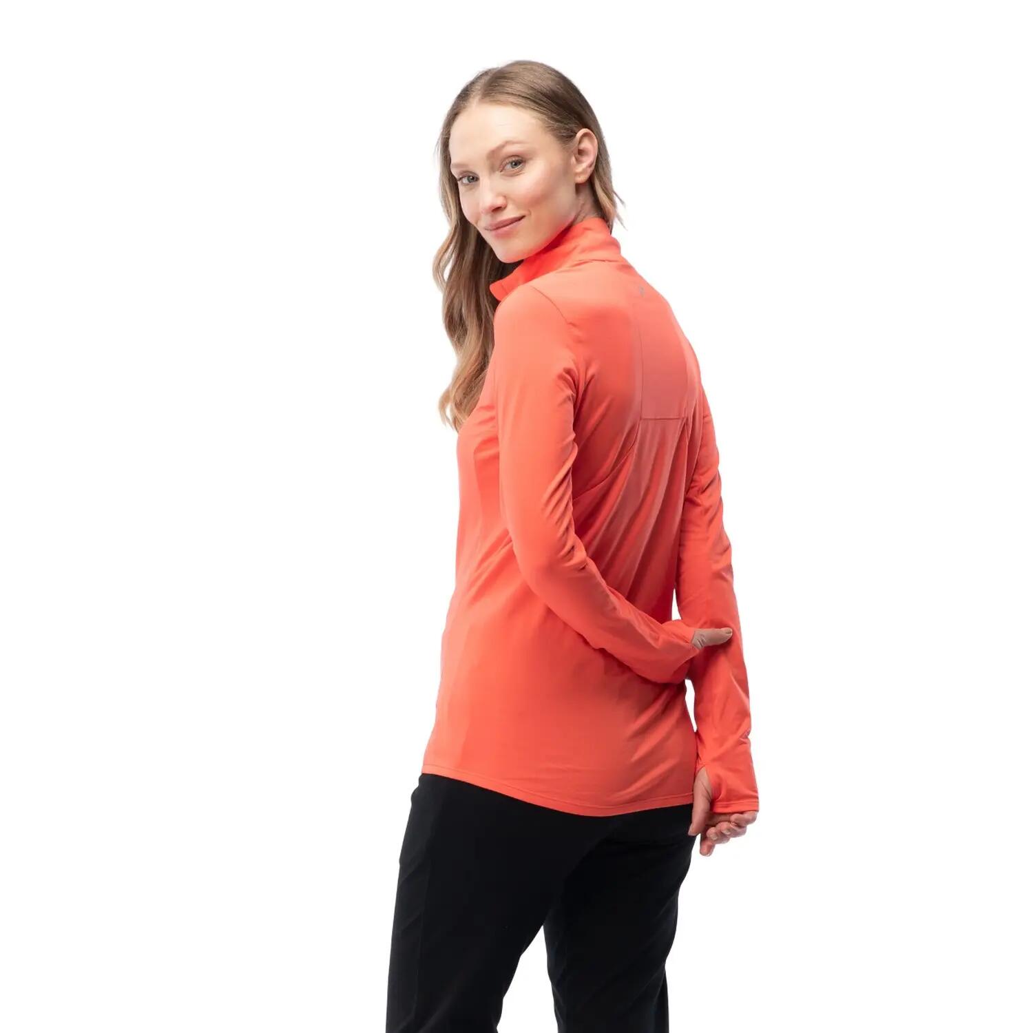 Dames Runlo Sweatshirt (Hete koraal) 5/6