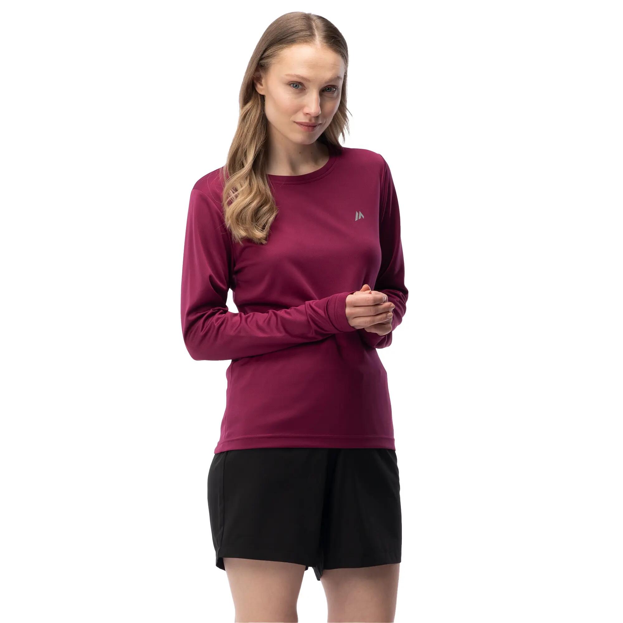 Camiseta Lope de Manga Larga Entrenamiento para Mujer Morado 5/5
