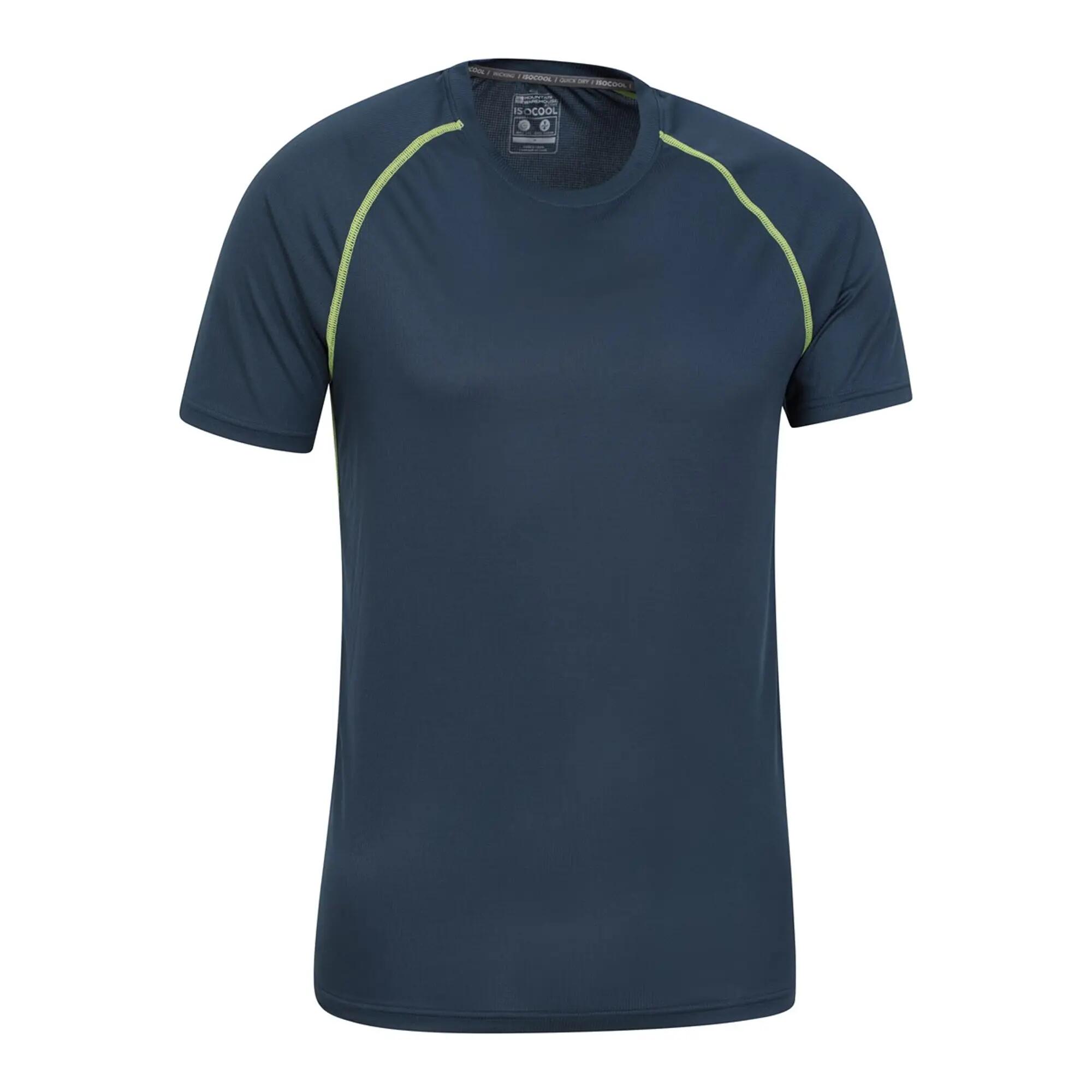 Mens Aero II IsoCool TShirt (Dark Blue) 4/4