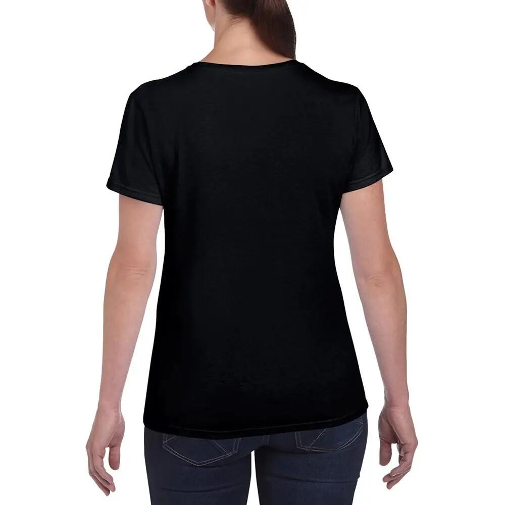 T-shirt Feminina Algodão Pesado Manga Curta (Preto) 6/6