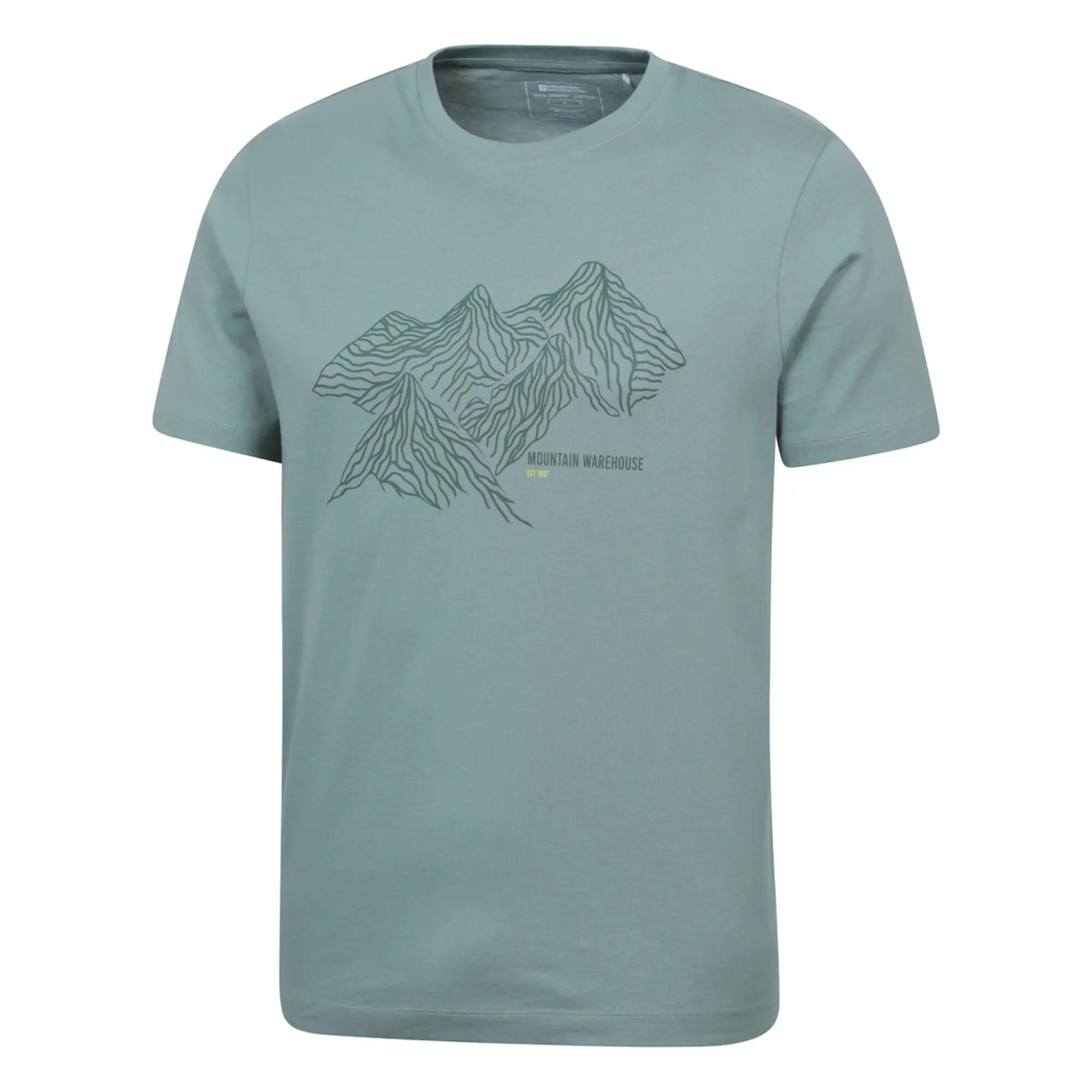 TShirt für Herren Helles Khaki 3/4