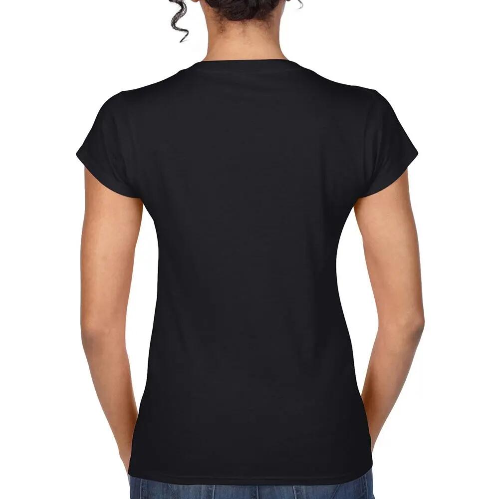 Maglietta Maniche Corte Donna Gildan Nero 5/5