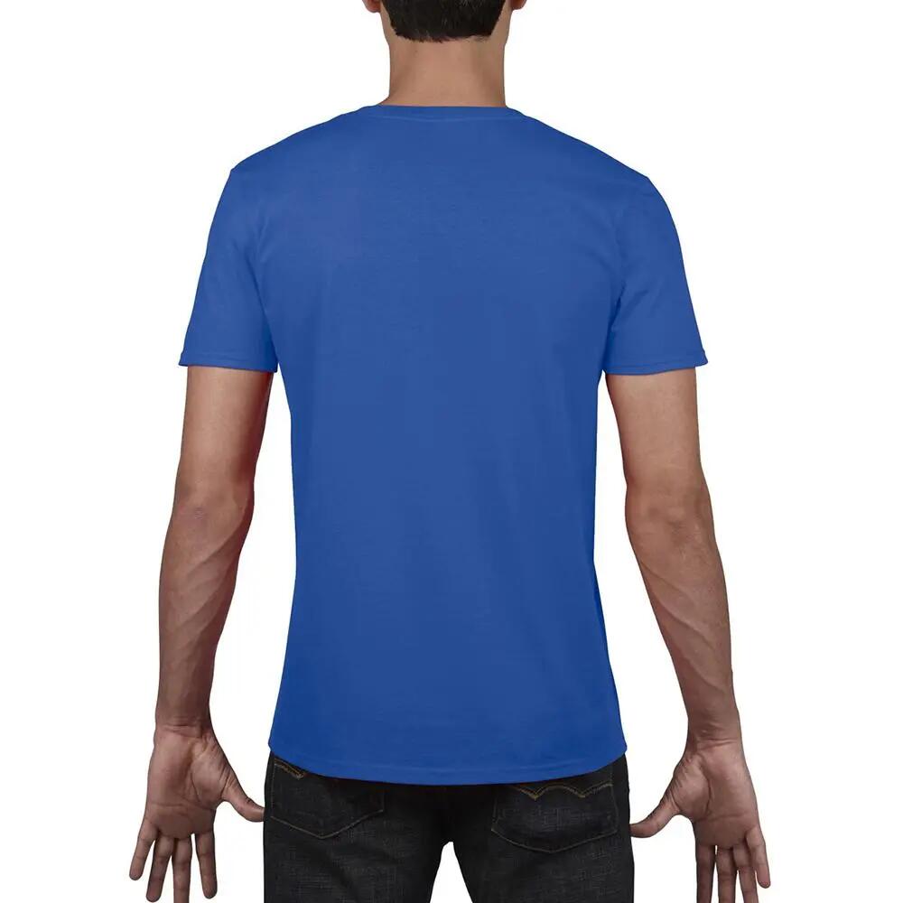 Tshirt À Manches Courtes Et Col En V Homme (Bleu Royal) 5/5