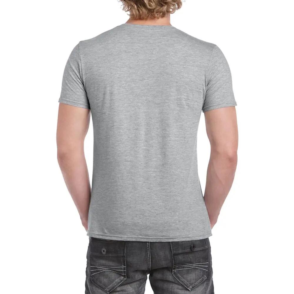 Tshirt À Manches Courtes Et Col En V Homme (Gris Sport) 5/5