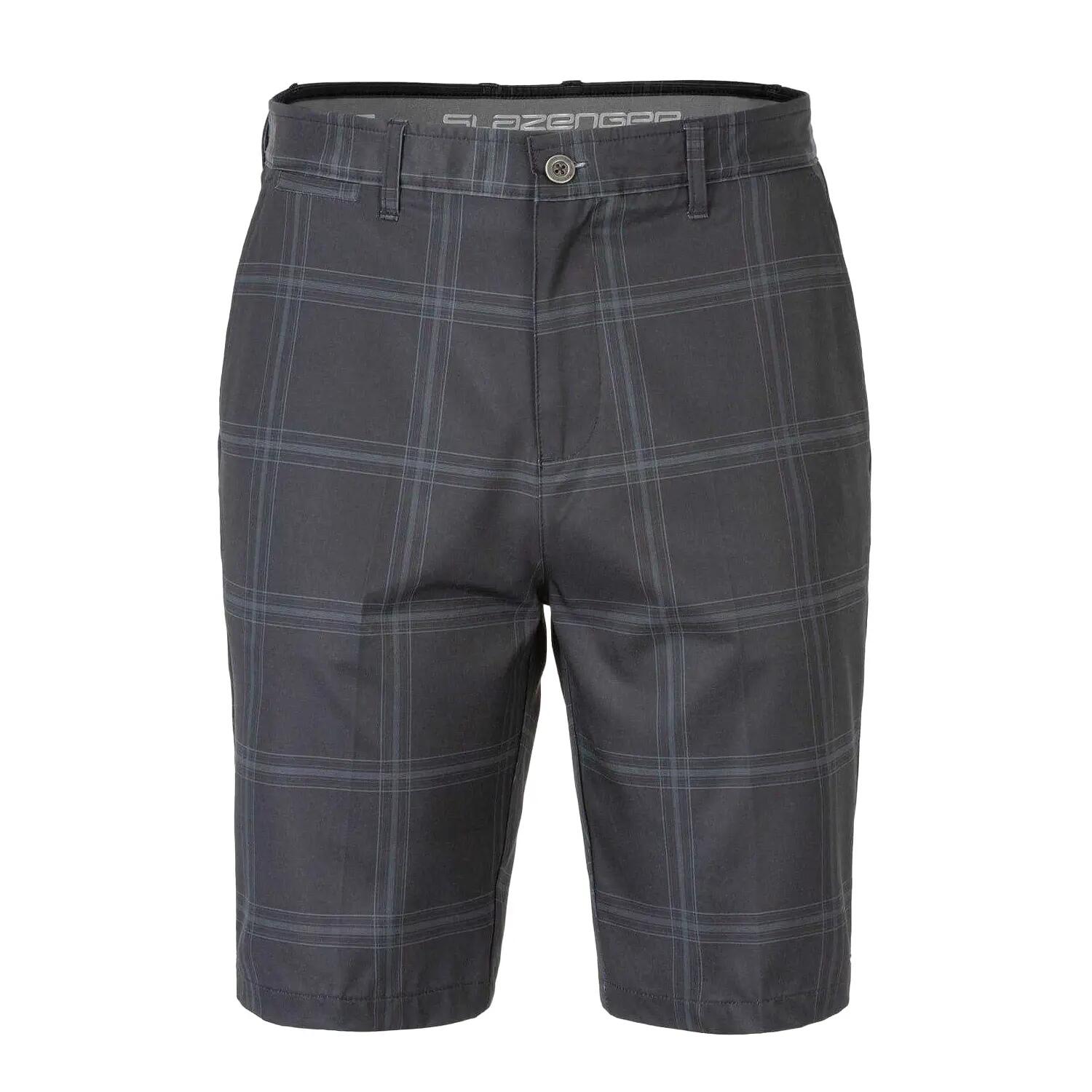 Slazenger Mens Checked Golf Shorts