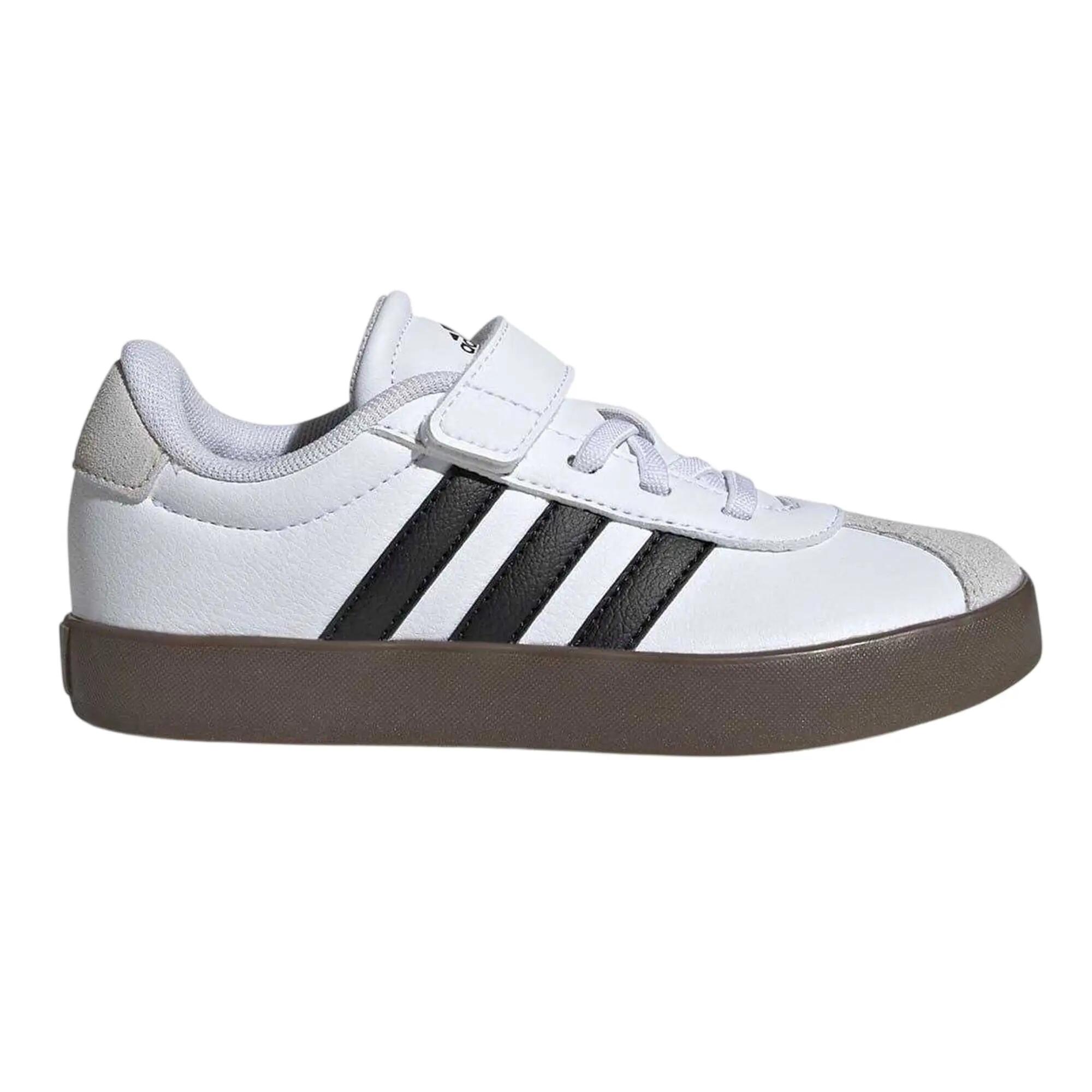 Adidas Boys VL Court 3.0 3 Stripes Suede Trim Trainers
