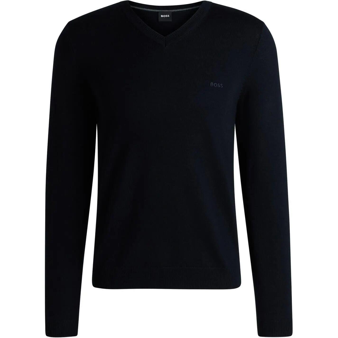 Boss Mens Batisse V Neck Sweater Top