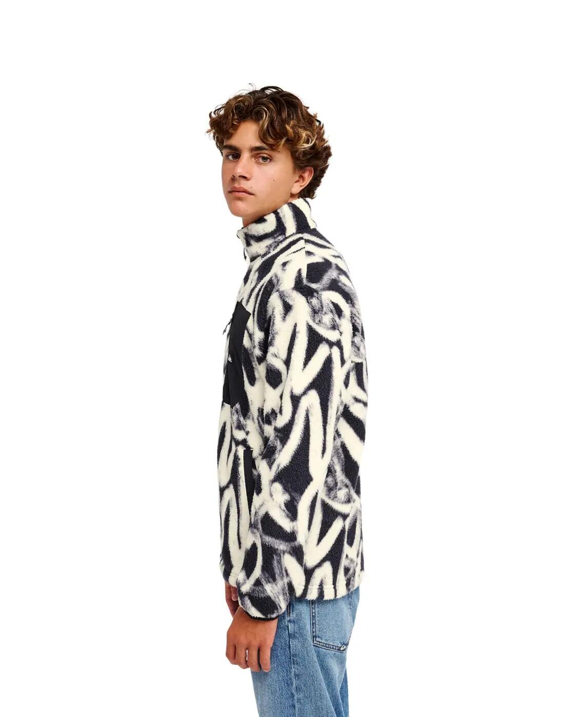 Fleece met Rits CLEAN COAST Weiss Heren 2/4
