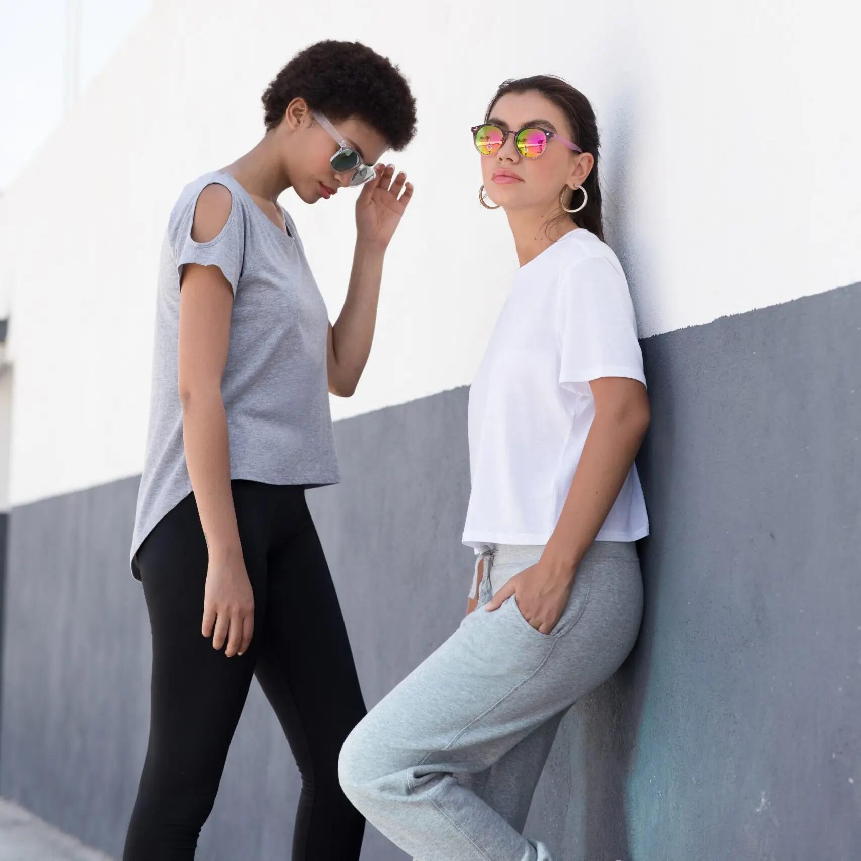 Tshirt Court BOXY Femme (Blanc) 6/6