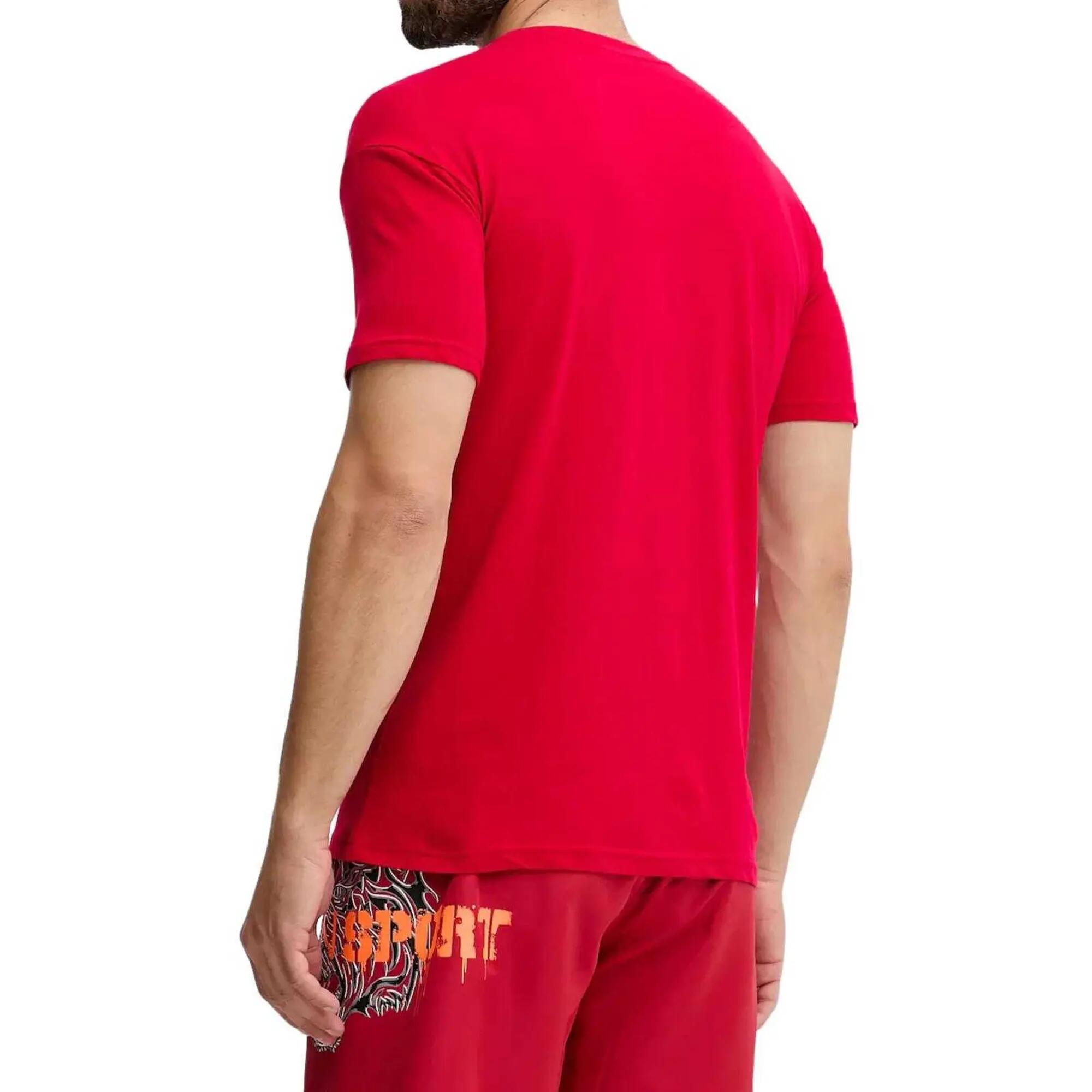 Tshirt Motif/style Logo Dans Cercle Homme (Rouge) 6/6