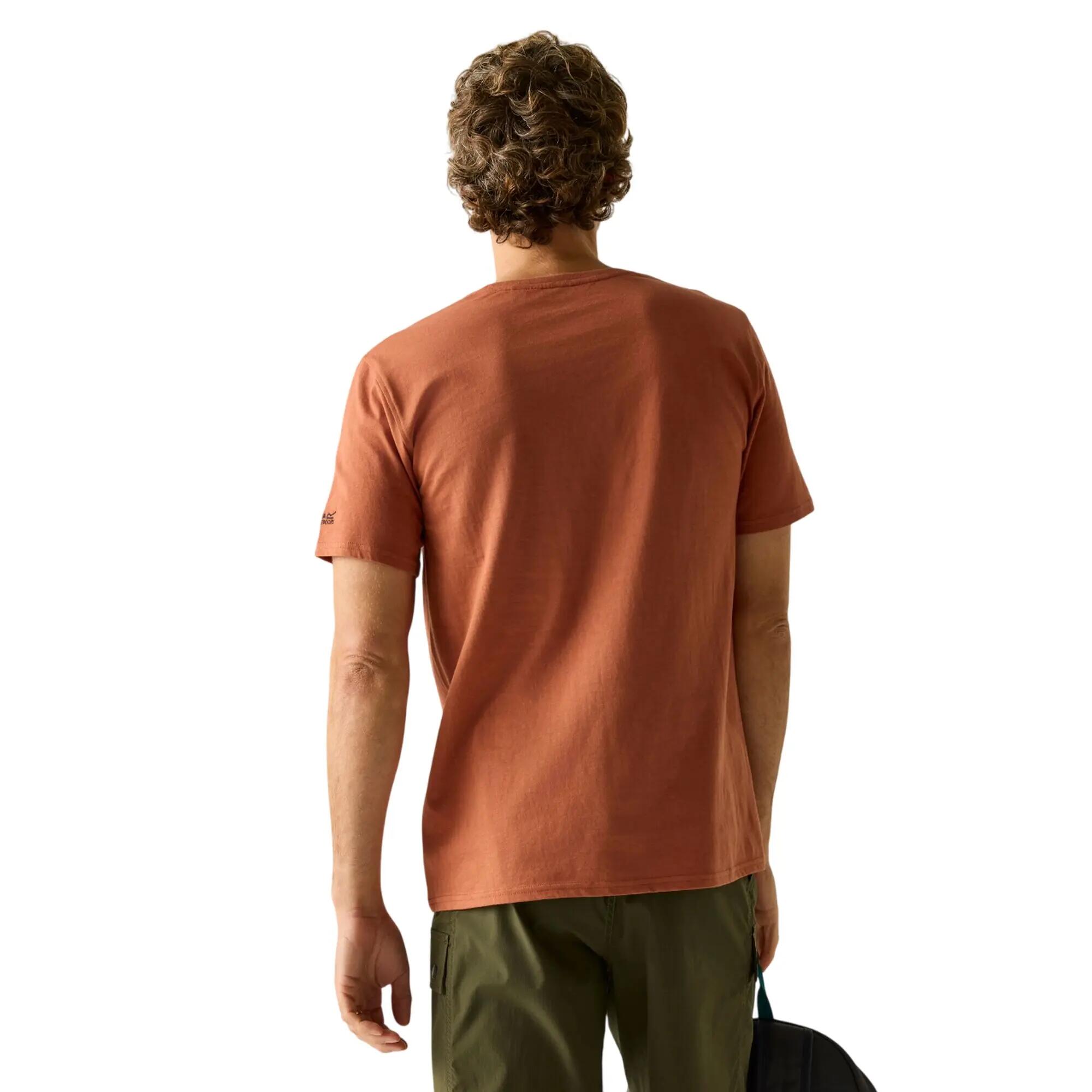 Heren Cline IX Mountain TShirt (Baksteen Rood) 6/6