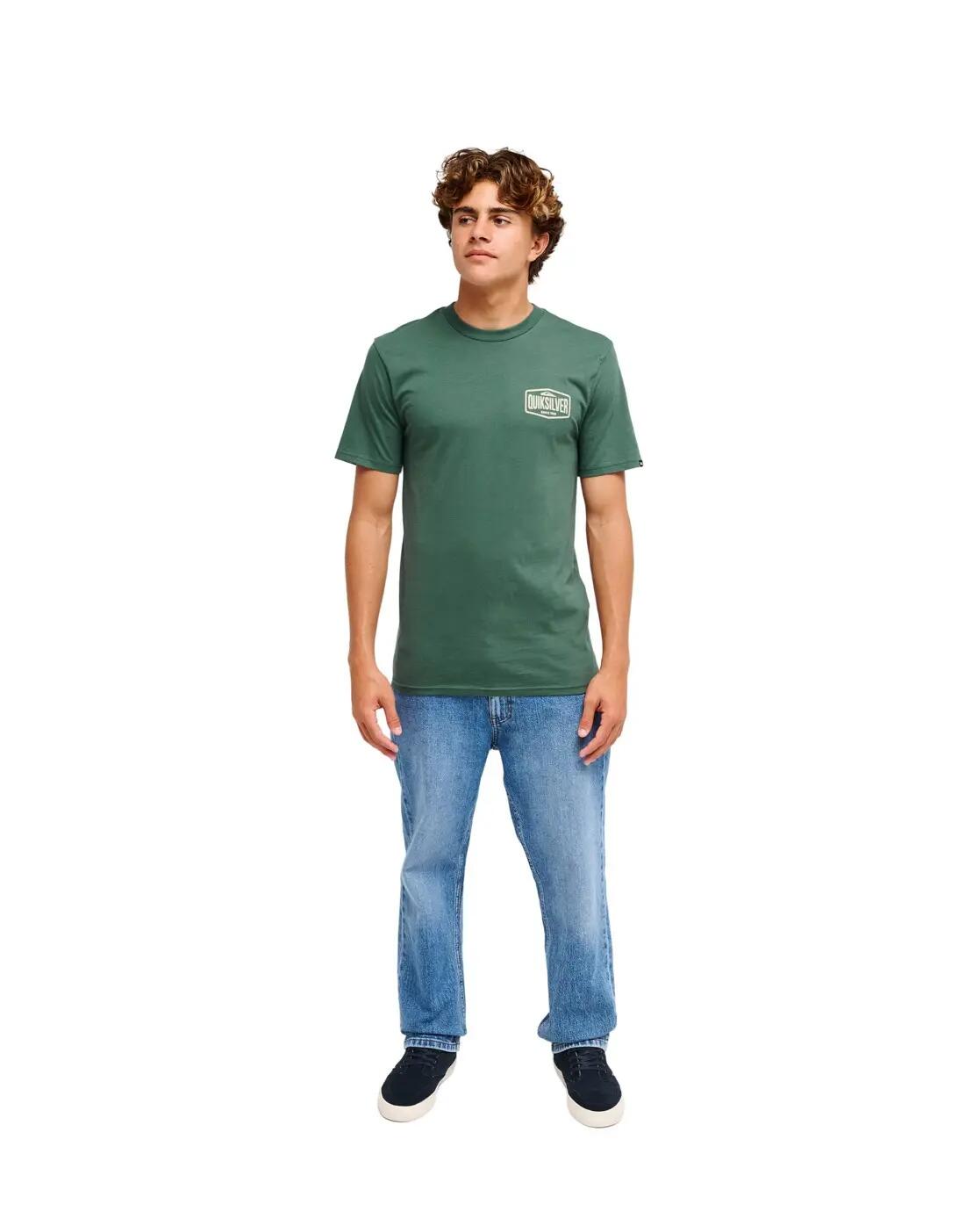 T-shirt met korte mouwen EV SURF GARAGE Grün Heren 4/4
