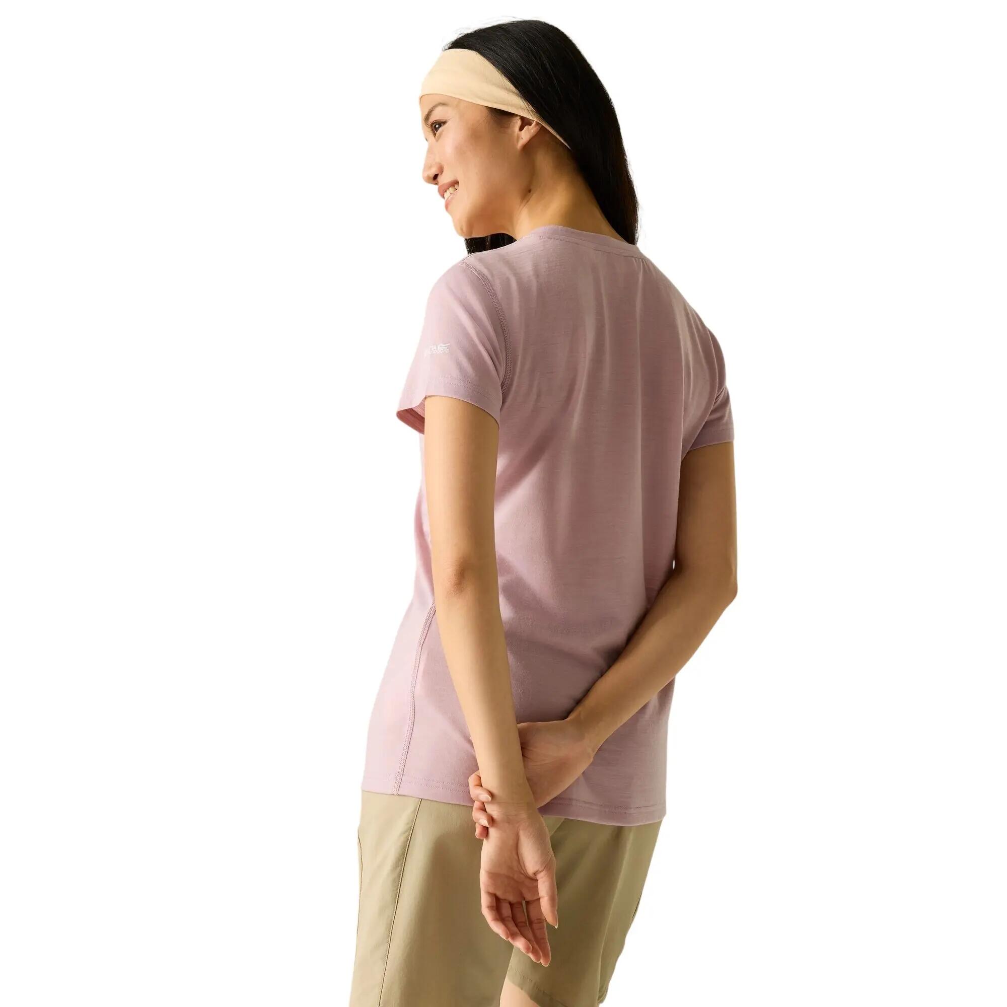 Tshirt Manches Courtes Motif/style Fleur ESCADE Femme (Lilas Clair Floral) 6/7