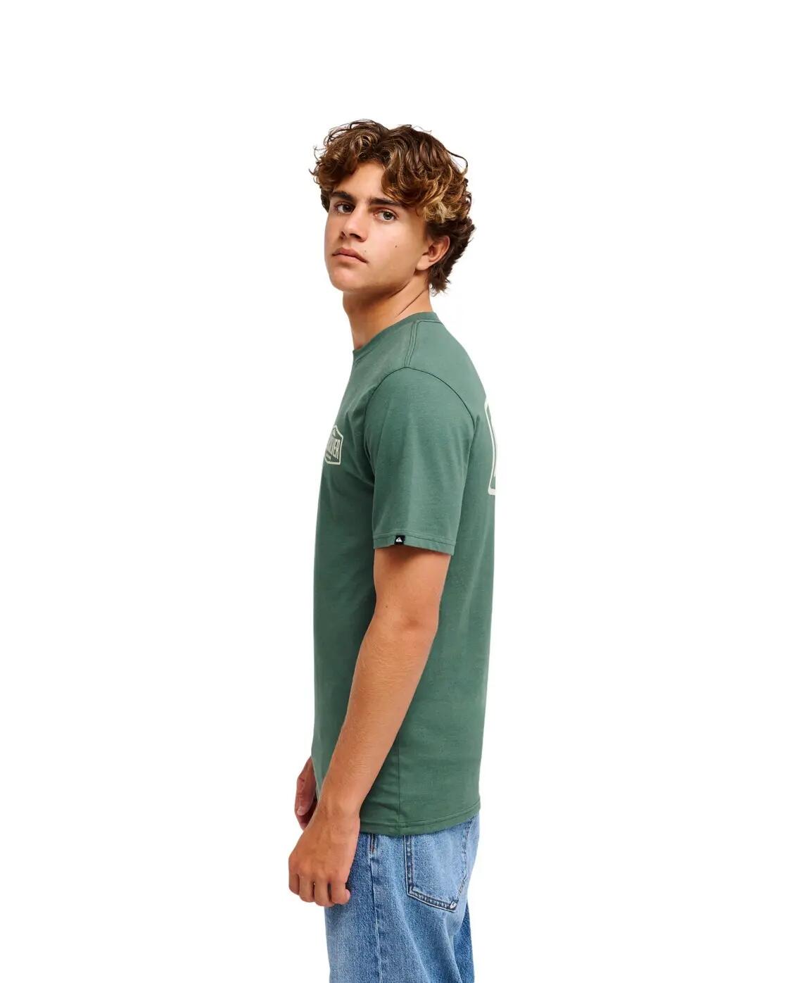 T-shirt met korte mouwen EV SURF GARAGE Grün Heren 3/4