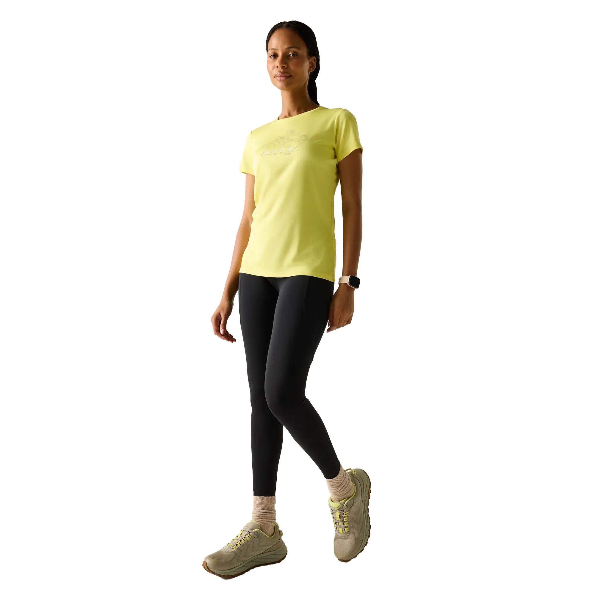 Dames Fingal Grafisch Tshirt (Kanarie Geel) 6/6