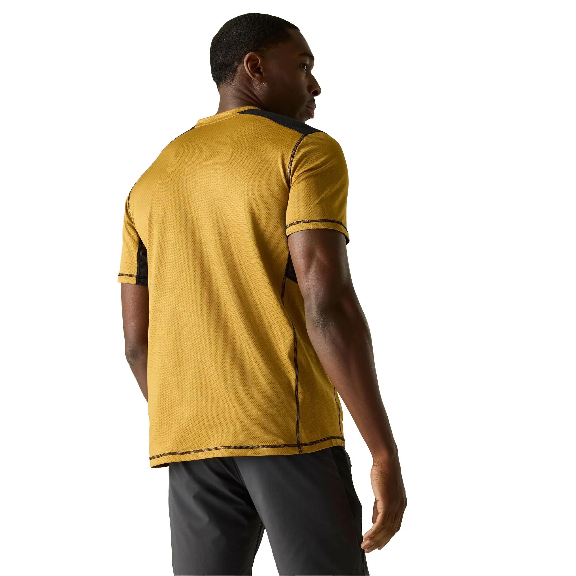 Maglietta Uomo Regatta Virda Marrone Legno Nero 6/6
