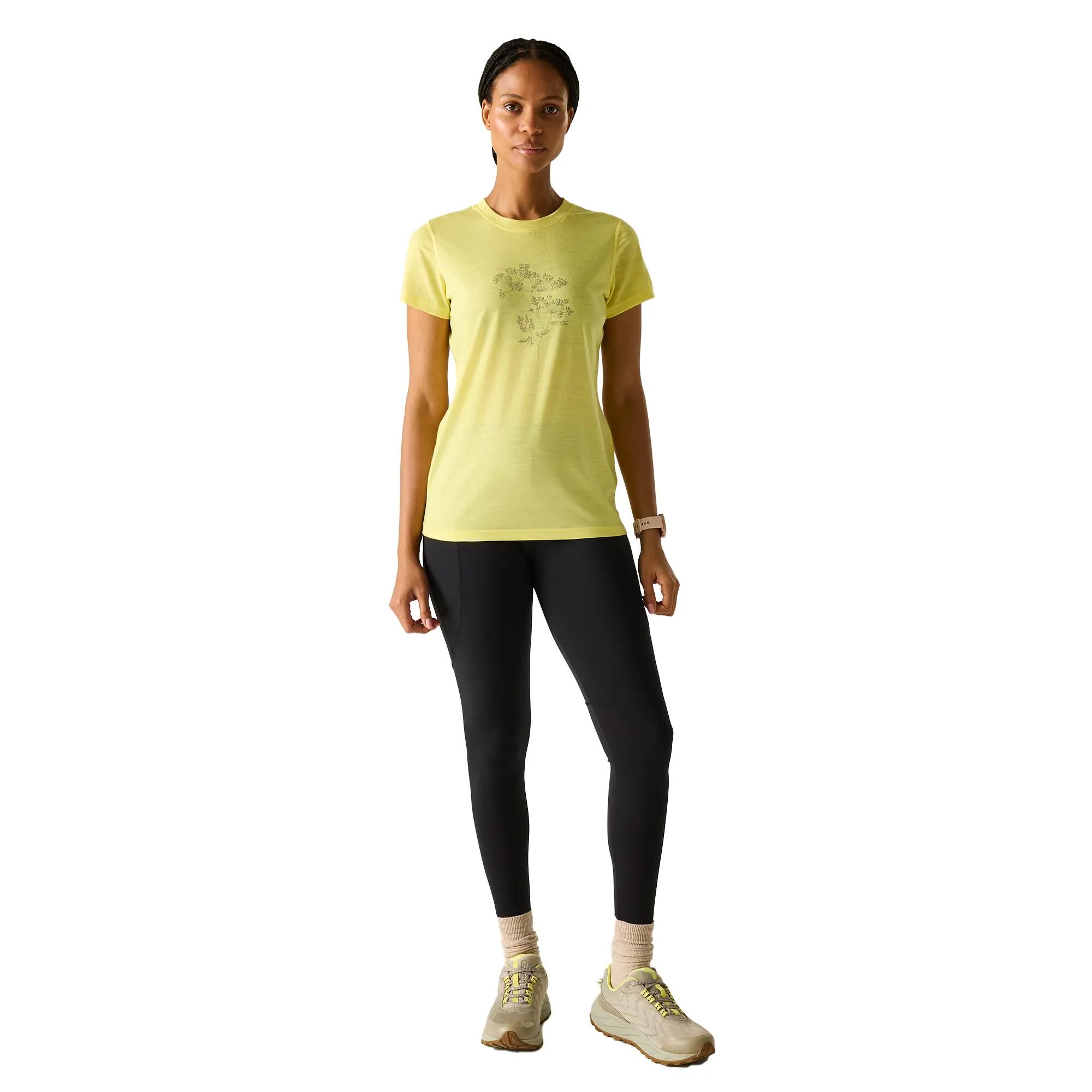 Maglietta Fiori Di Campo Donna Regatta Escade Giallo Canarino 6/6