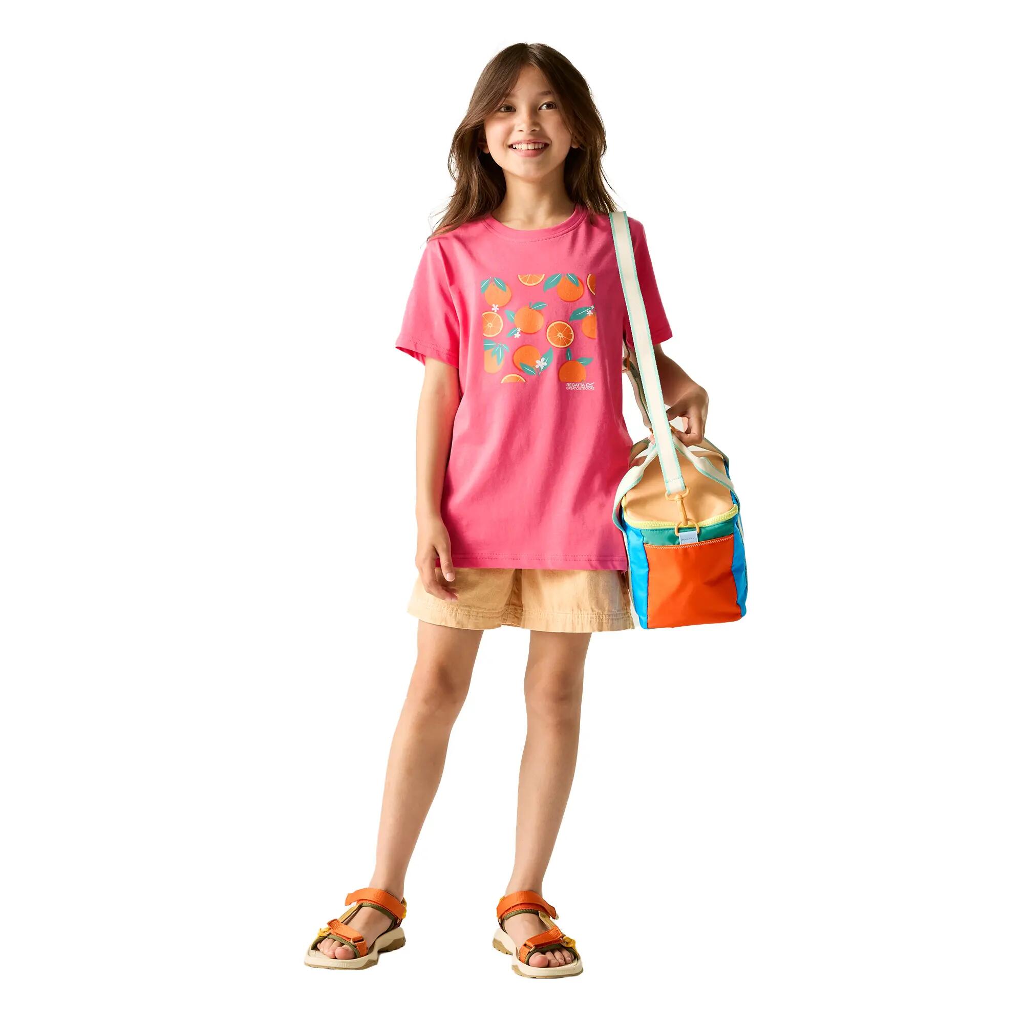 Maglietta Arancio Bambini Regatta Bosley Limonata Rosa 6/6