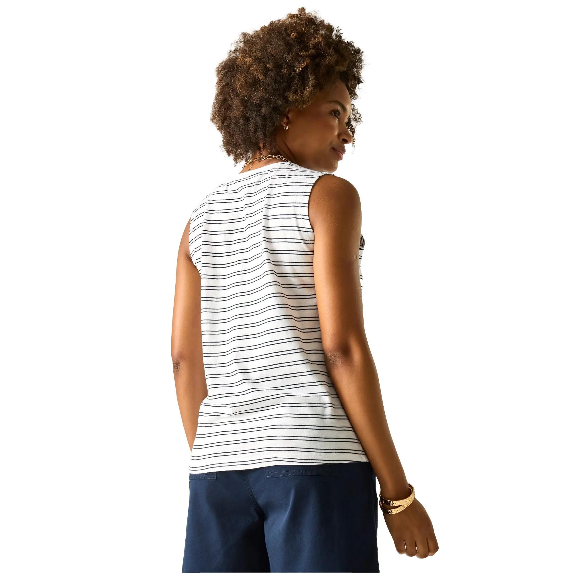Débardeur FARIENE Femme (Blanc / Bleu Marine) 6/6