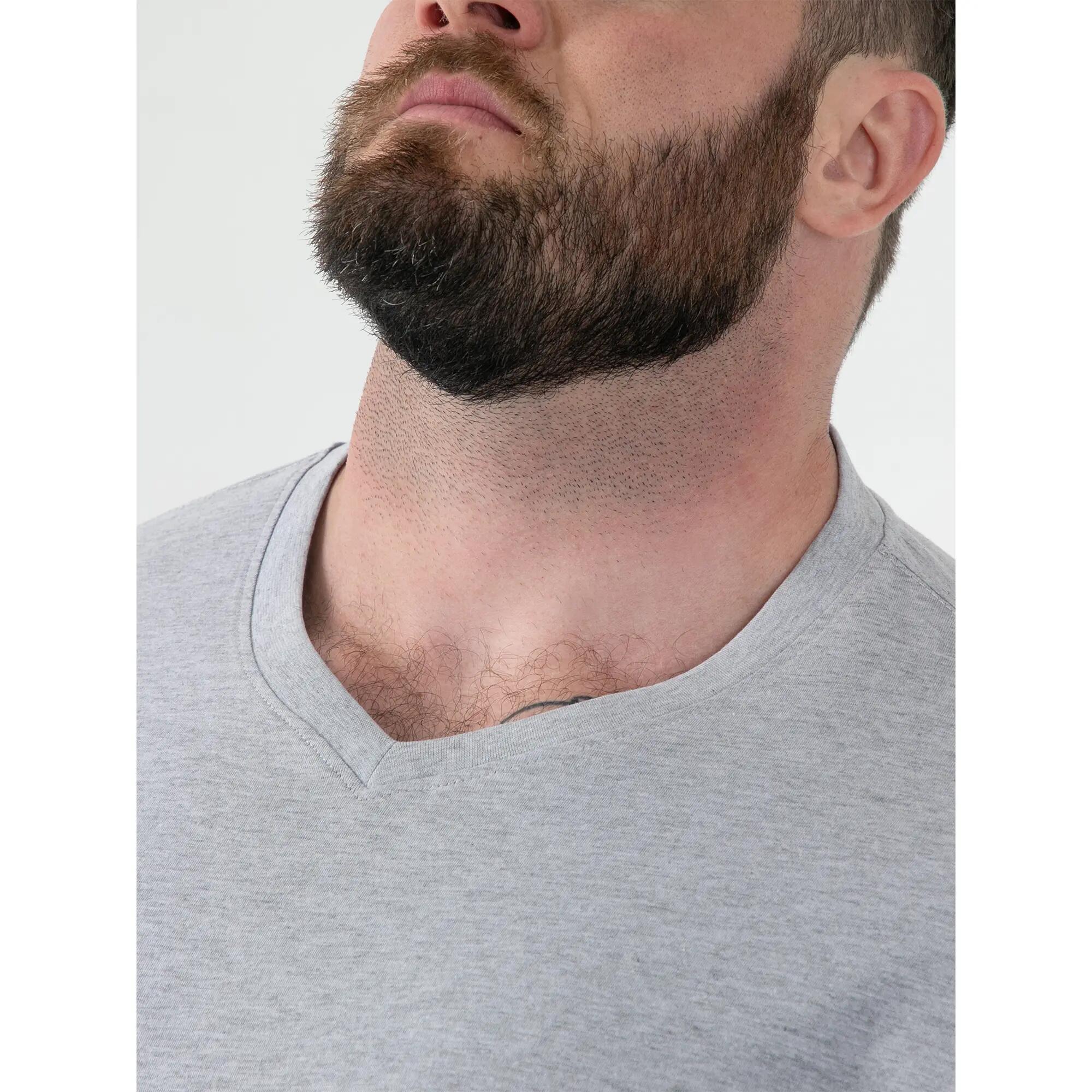 Mens D555 Sig TShirt (Grey Melange) 6/6