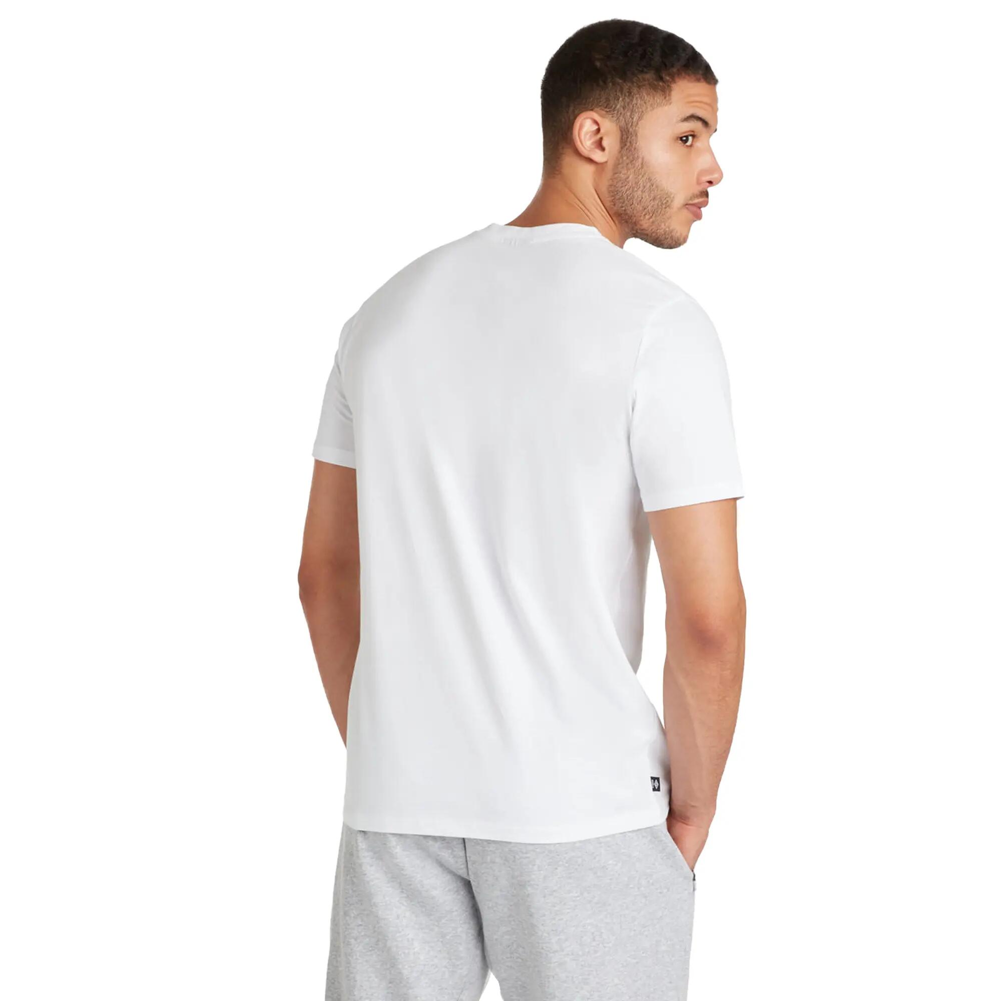 Mens Club Leisure TShirt (White/Black) 5/5