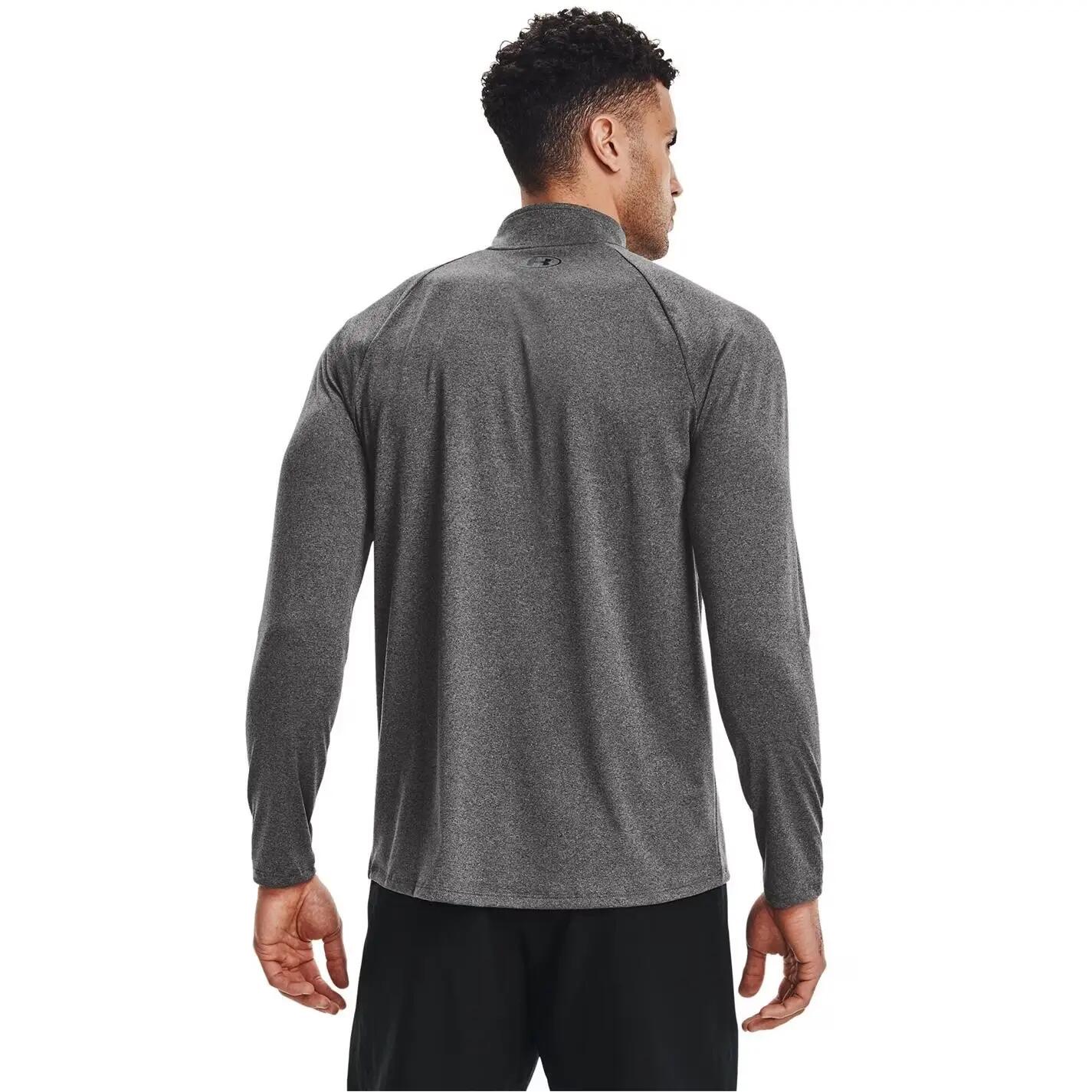 Mens 2.0 Half Zip Technical Top (Carbon Heather/Black) 5/6