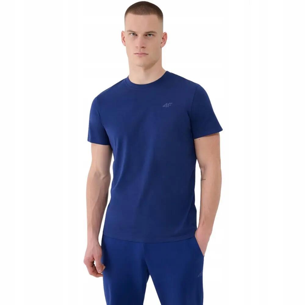 Maglietta Regolare Semplice Uomo 4F Blu Scuro 5/5