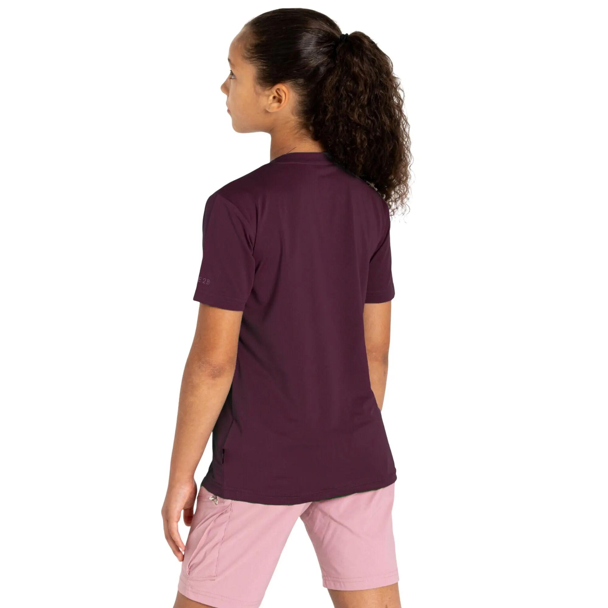 Camiseta Amuse II Diseño Esqueleto de Dinosaurio para Niños/Niñas Ciruela Oscuro 6/7