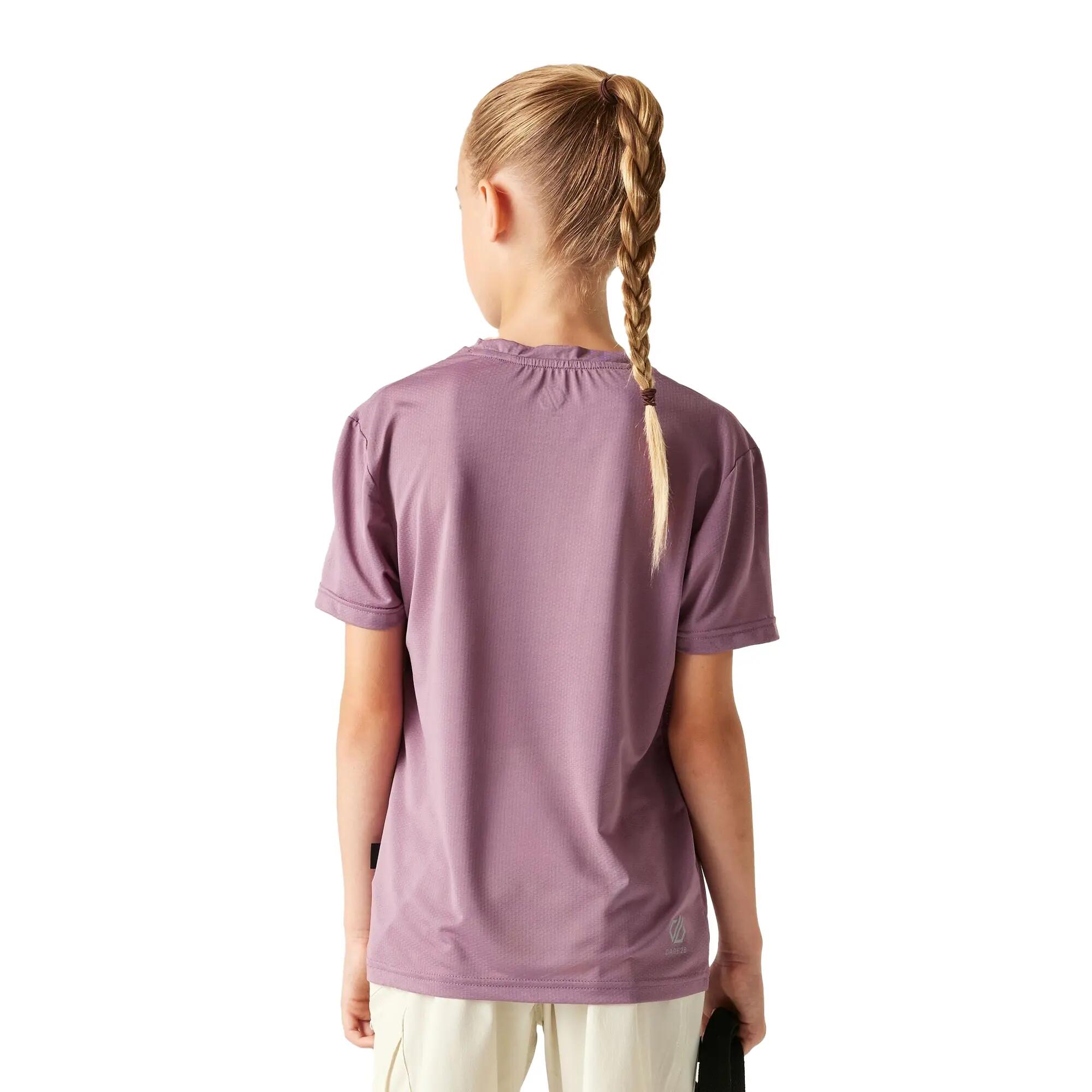 Camiseta Amusing Diseño Huella de Mano para Niños/Niñas Sombra Malva 6/6