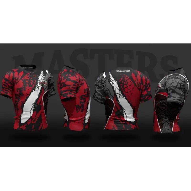 Maglietta Incrinato Uomo Masters MFC Dark Side Nero Rosso 5/6